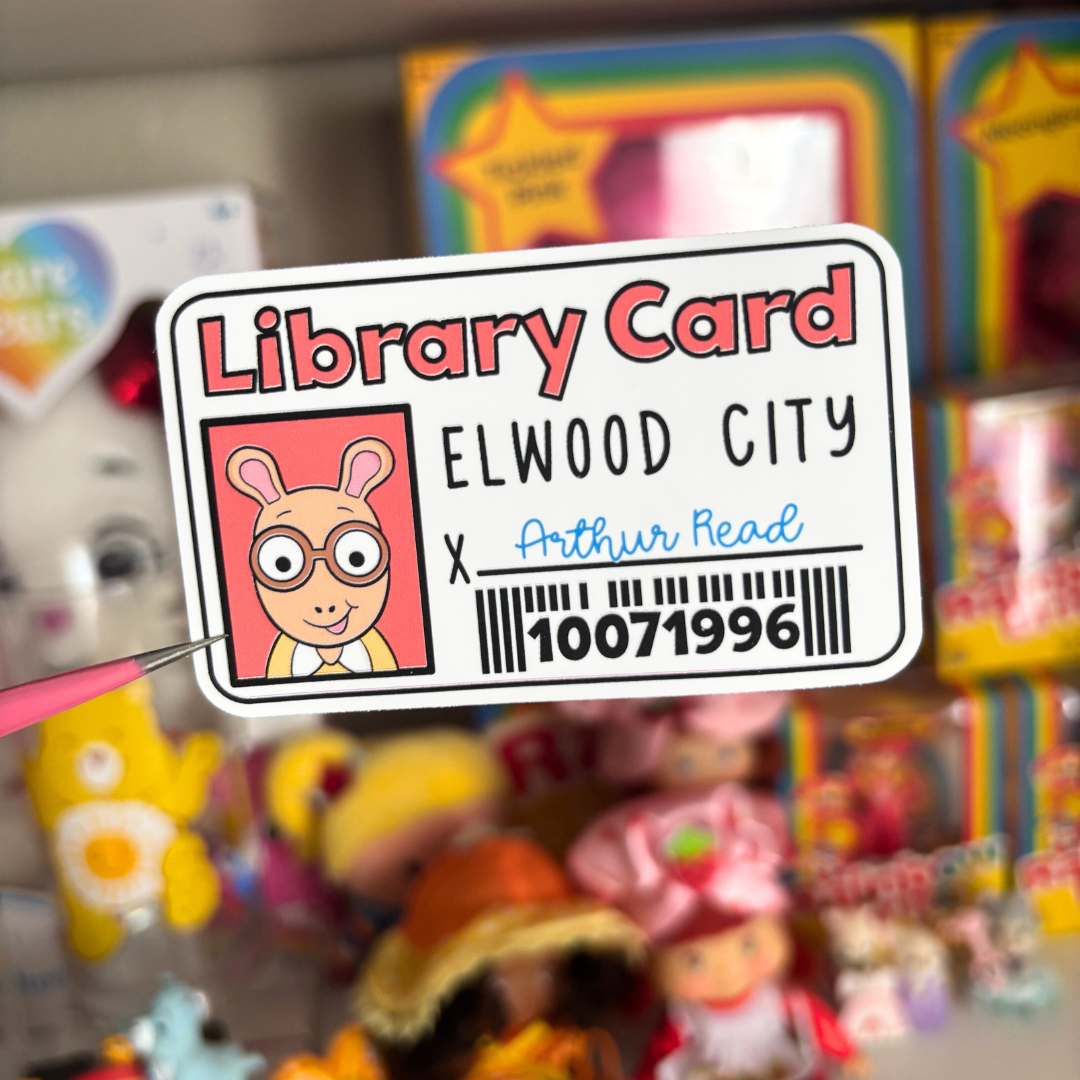 Mr. Read's Library Card | Sticker Die Cut