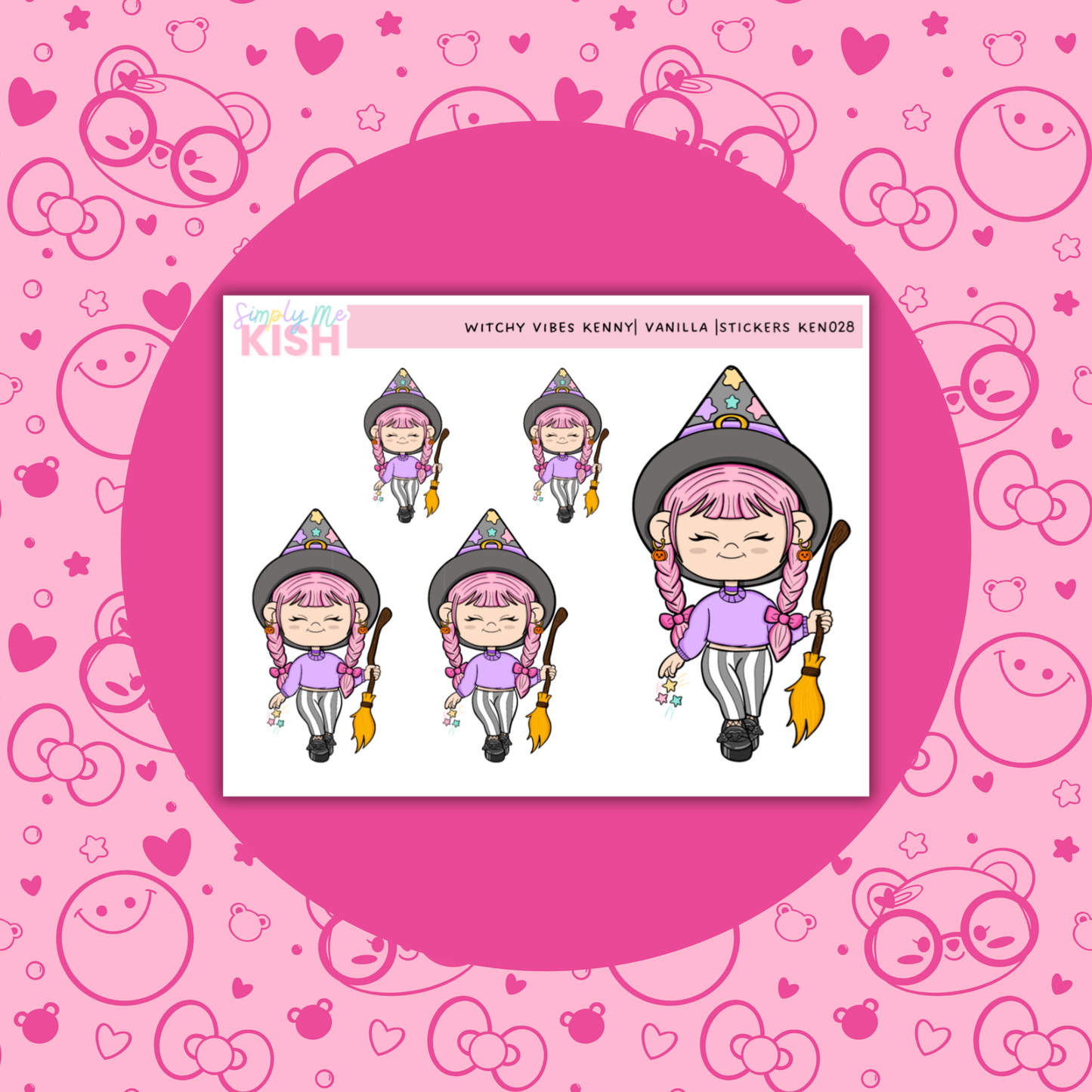 Witchy Vibes Kenny| Kenny Character| Decorative Stickers