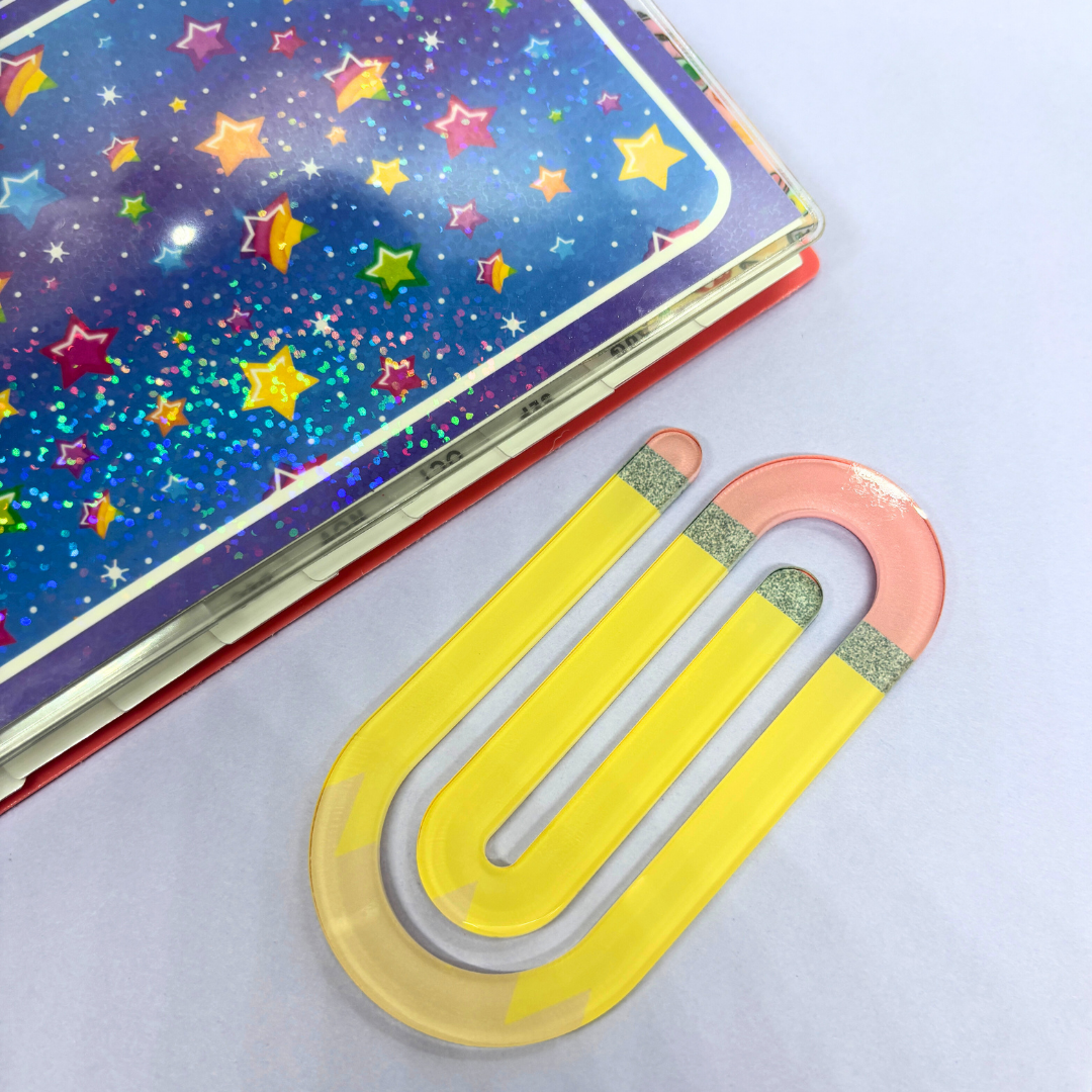 Pencil| Acrylic| Jumbo Paper Clip