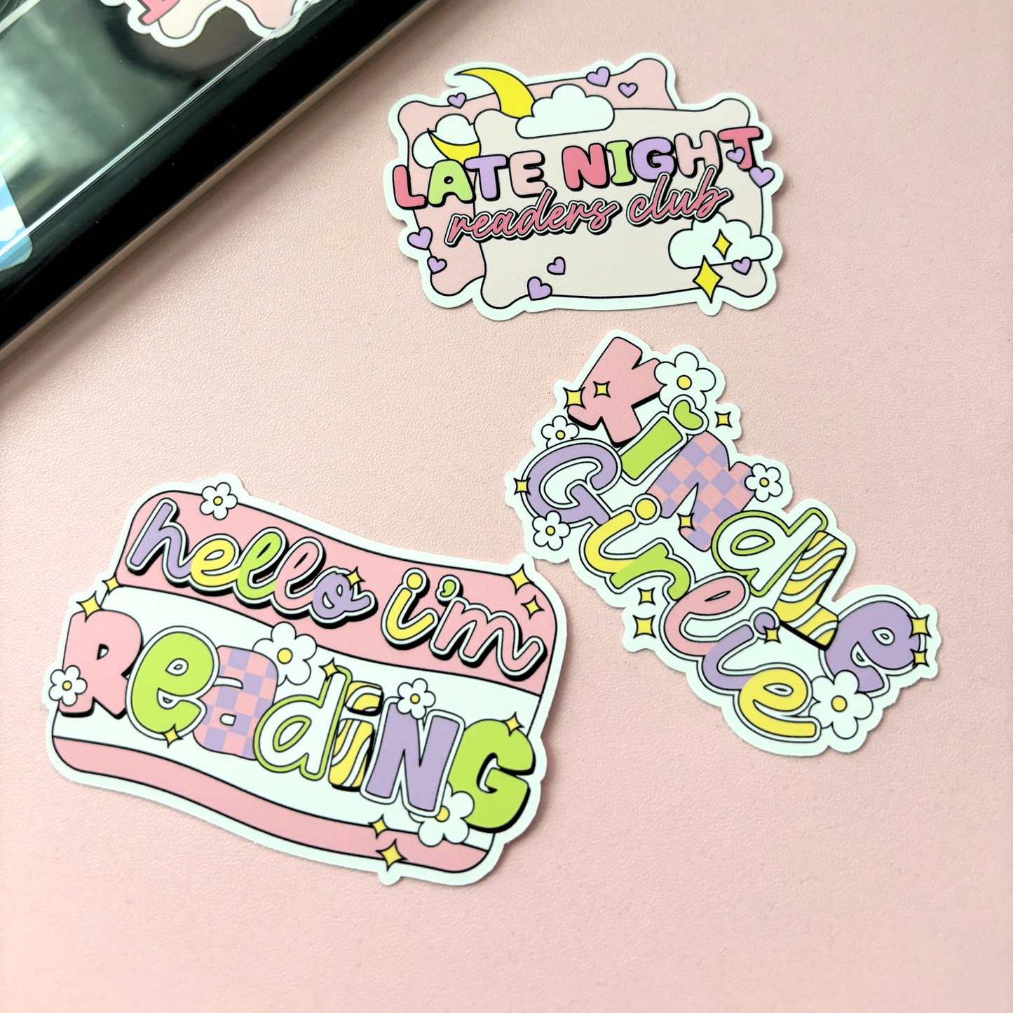 Late Night Readers Club | Sticker Die Cut