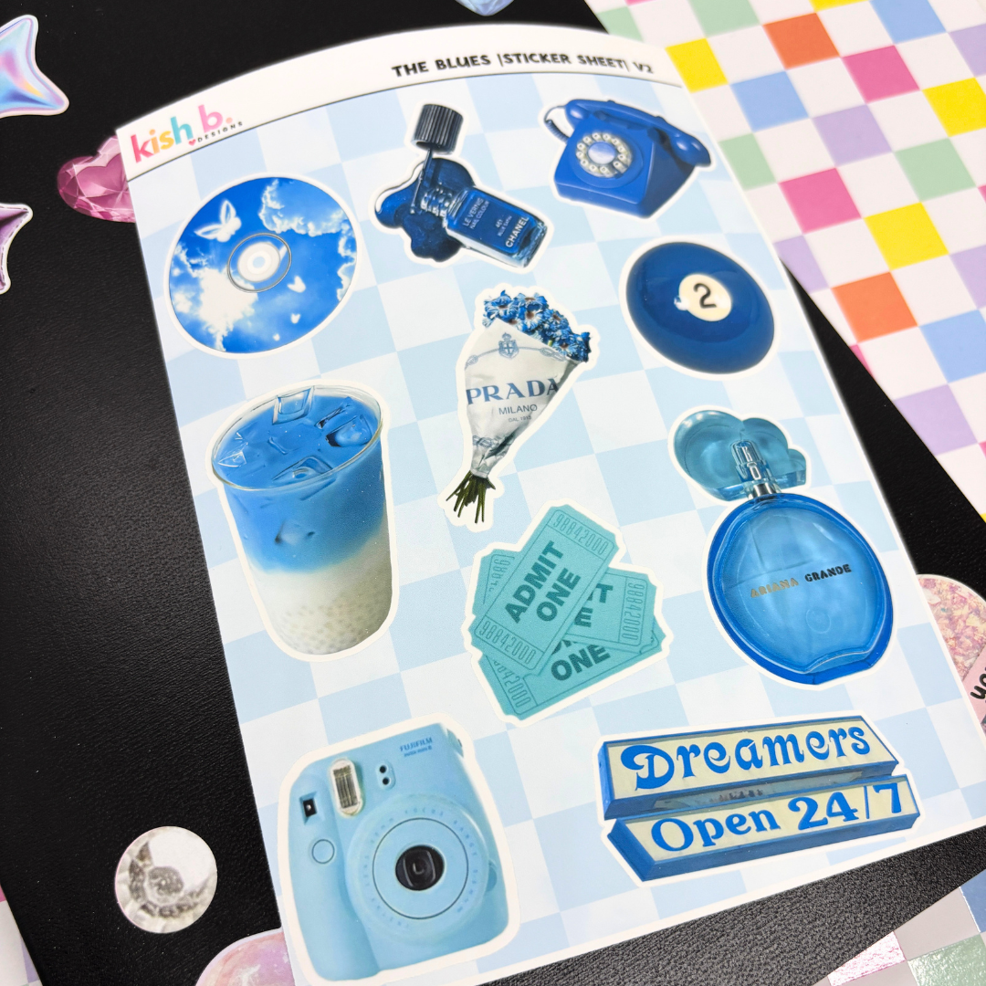 The Blues |Journal| Sticker Sheet