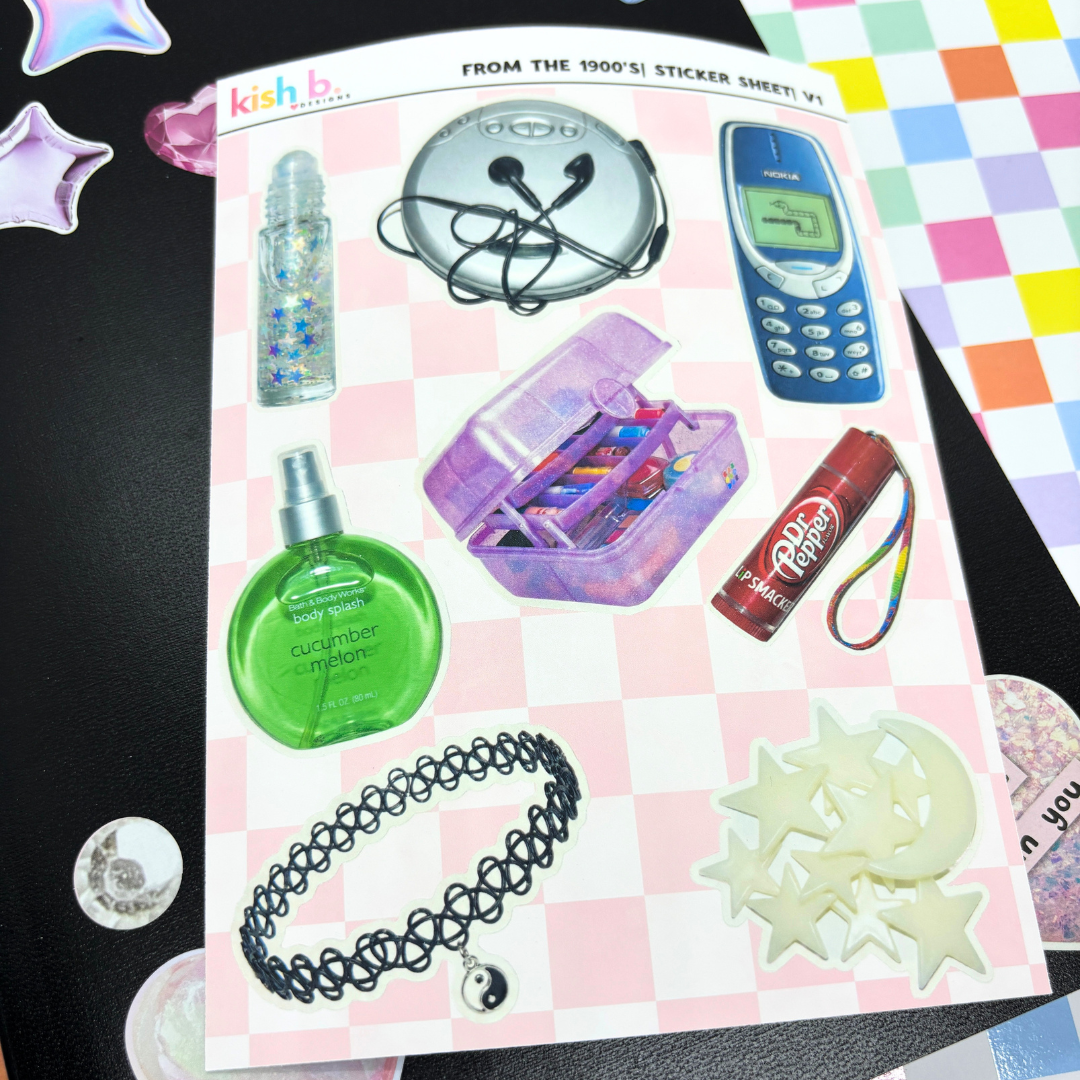 From the 1900s |Journal| Sticker Sheet