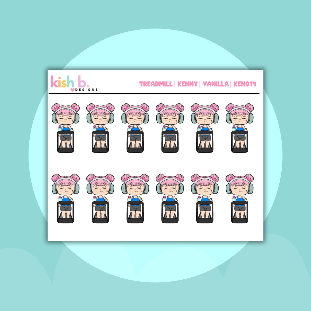 Treadmill Kenny| Character |Stickers