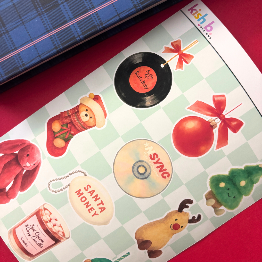 Santa Baby|Journal| Sticker Sheet