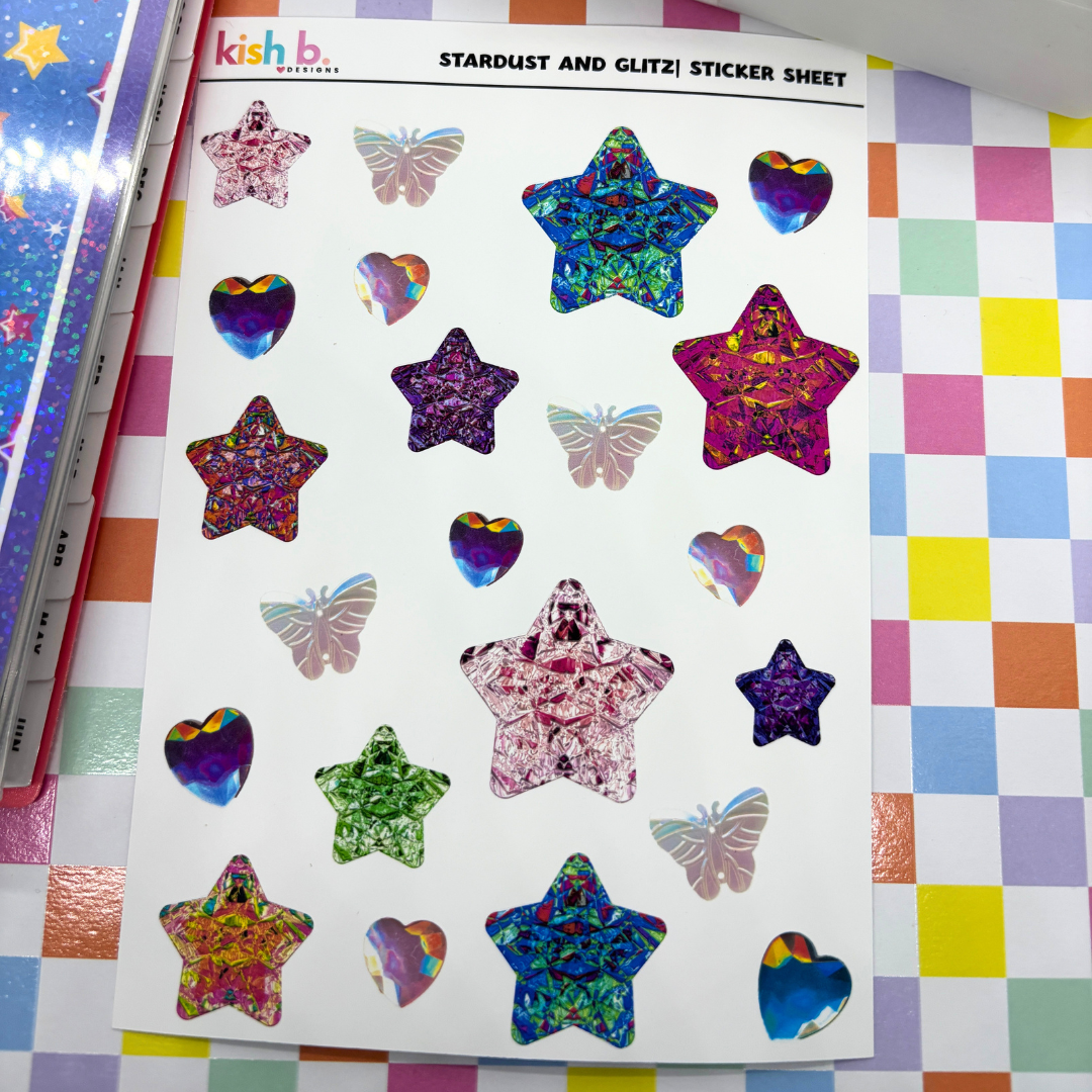 Stardust and Glitz |Journal| Sticker Sheet