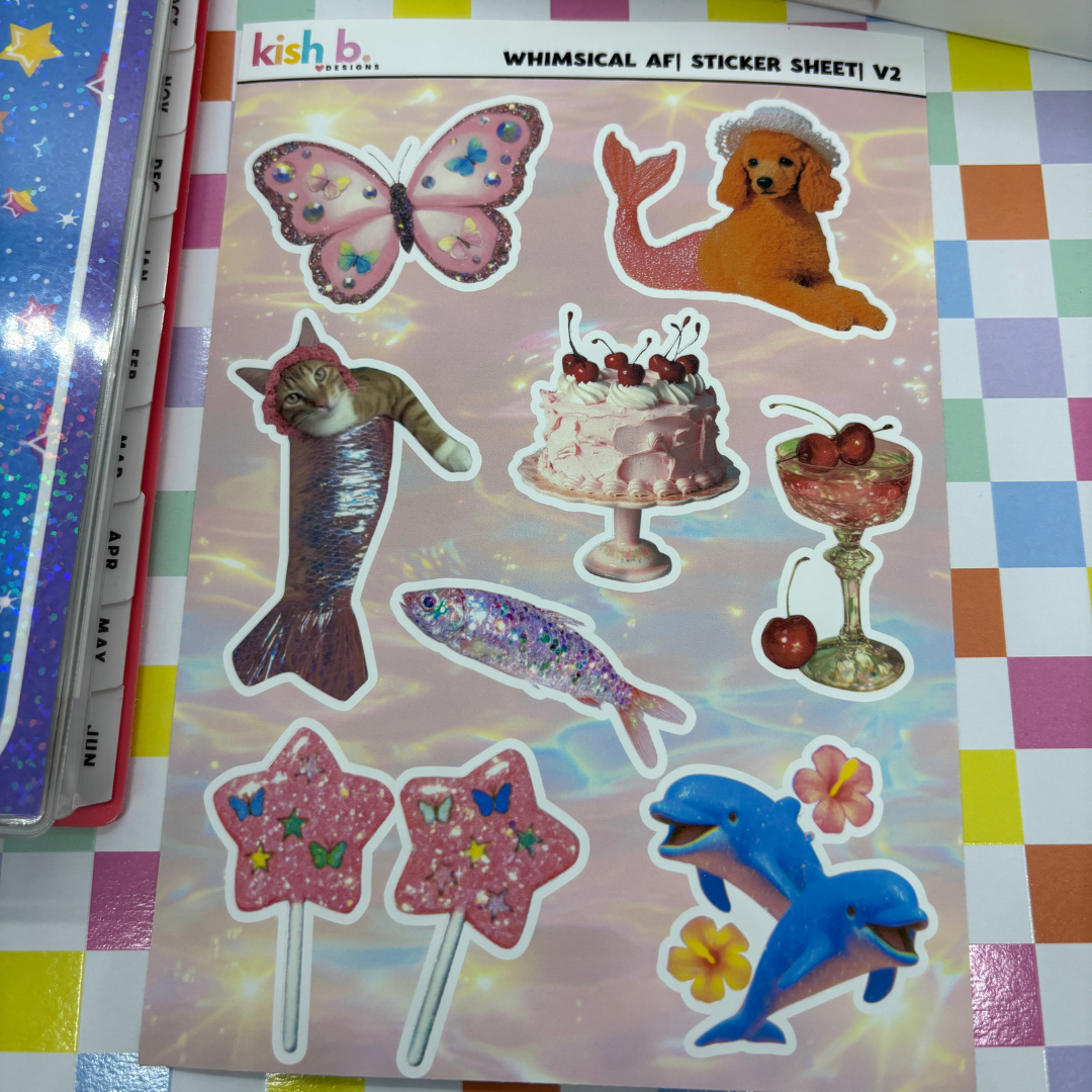 Whimsical AF |Journal| Sticker Sheet(s)