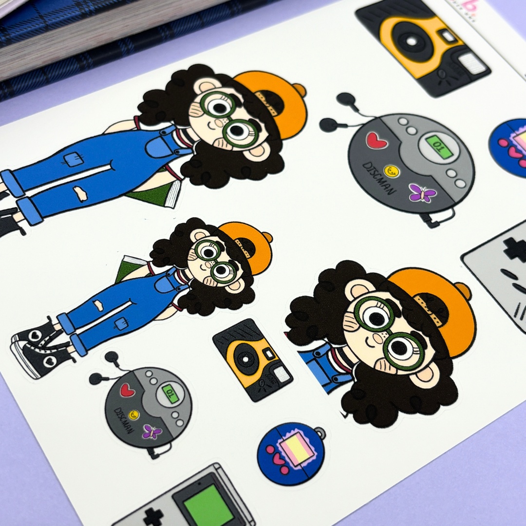 Stuck in the 90's |Journal| Sticker Sheet