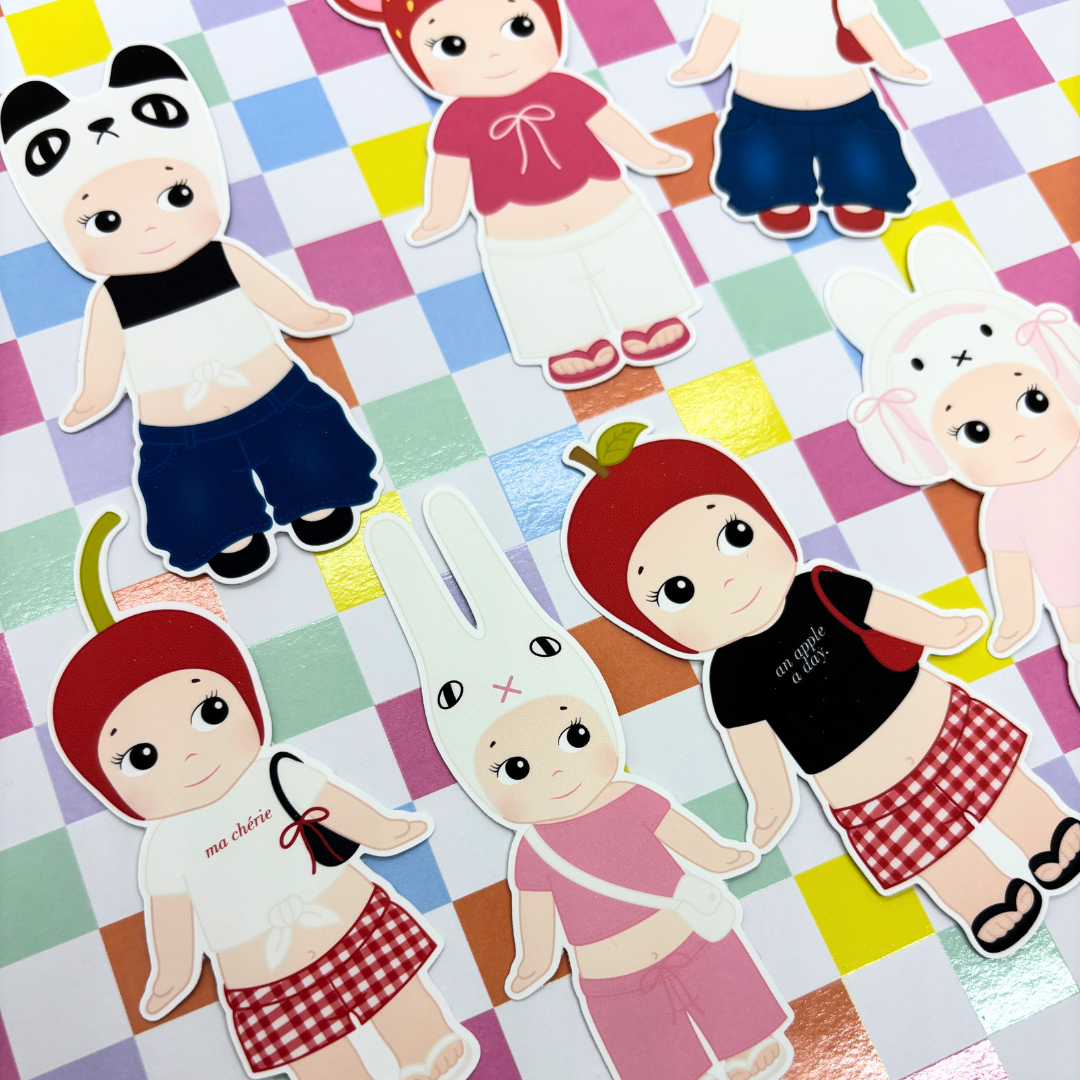 Trendy Baby | Sticker Pack| Die Cuts
