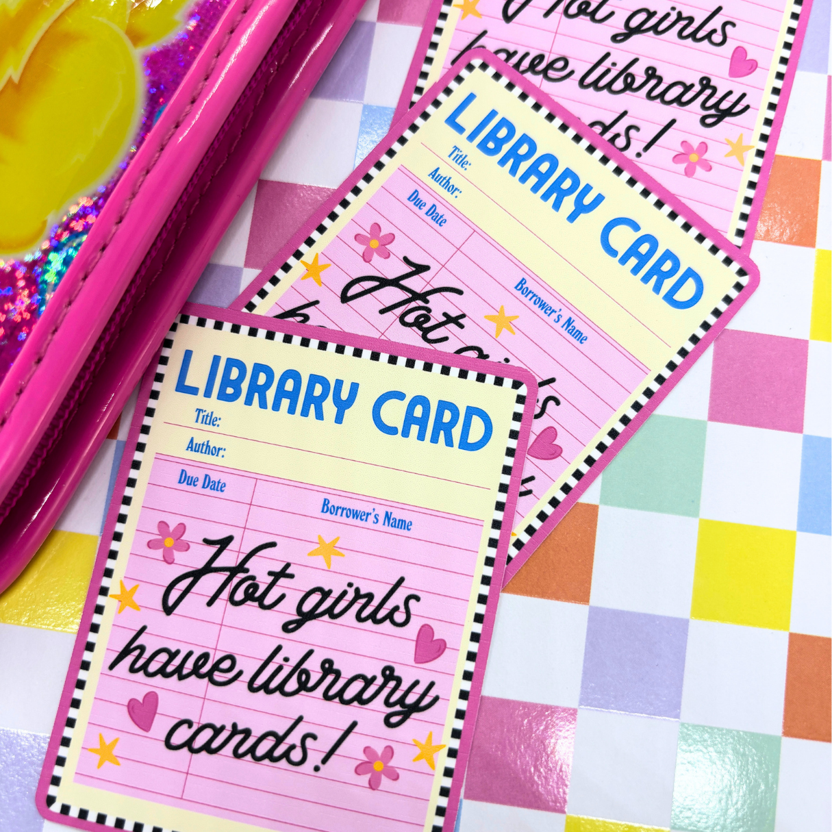Hot Girls Have Library Cards| Sticker Die Cut