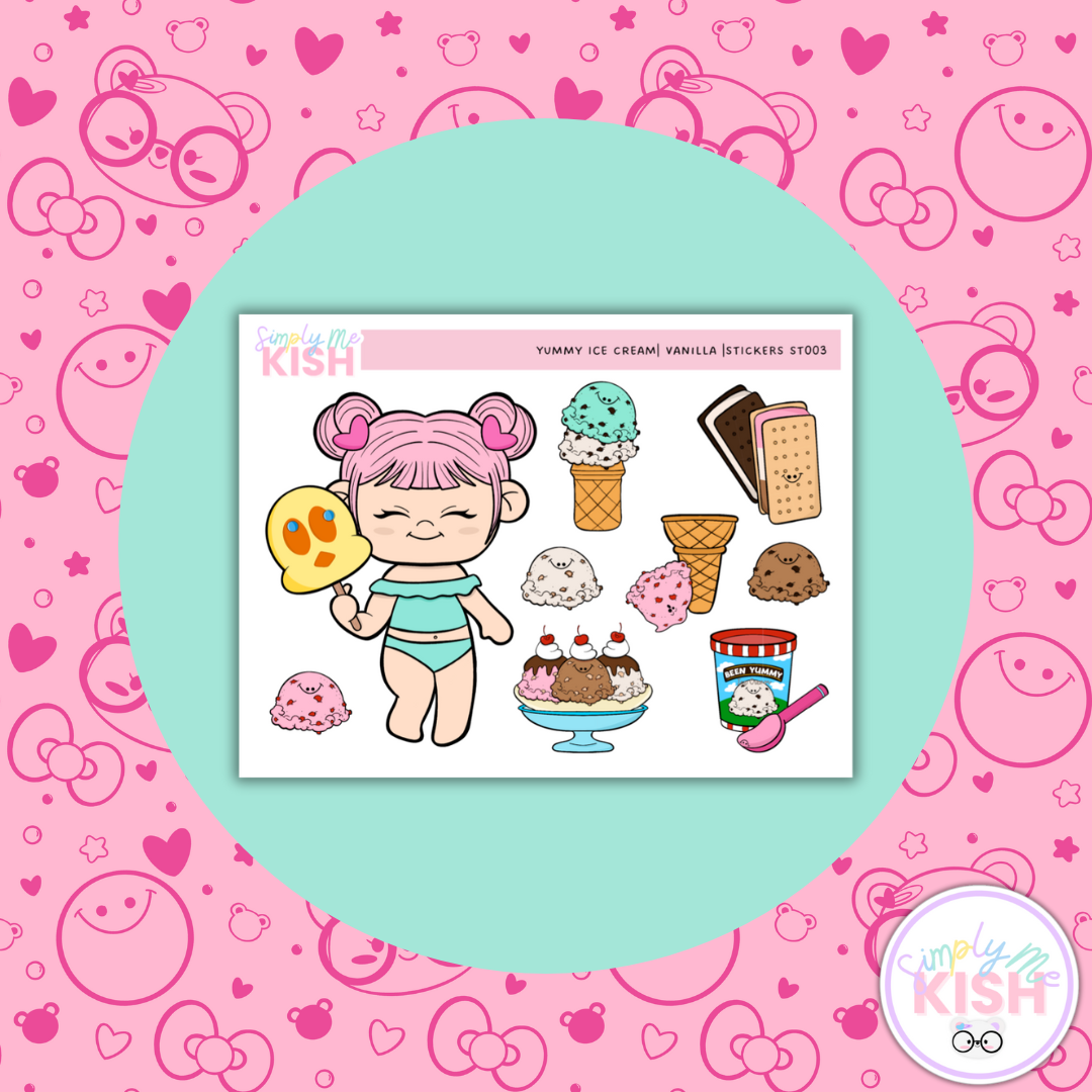 Yummy Ice Cream| Decorative Stickers
