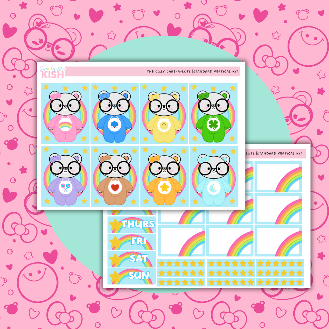 The Cozy Care-a-lots | Standard Vertical | Sticker Kit