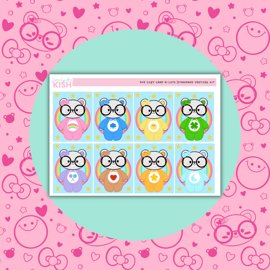 The Cozy Care-a-lots | Standard Vertical | Sticker Kit