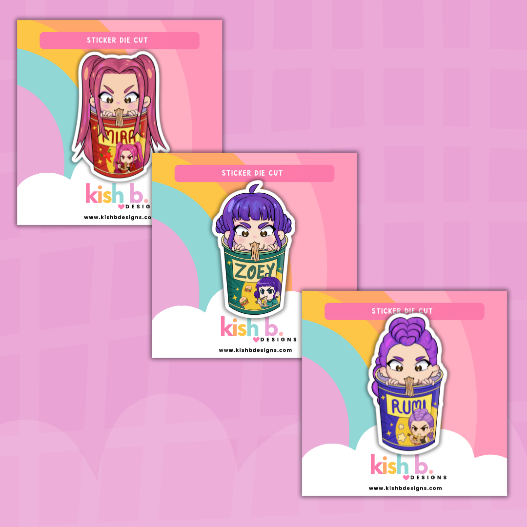 Demon Hunter's Ramen| Sticker Die Cut