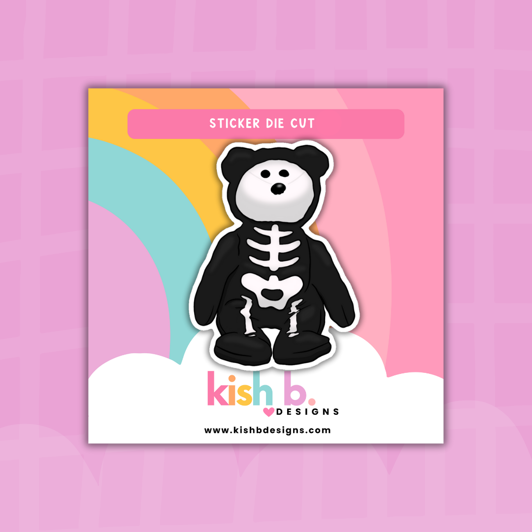 90's Halloween Plushies | Sticker Die Cut