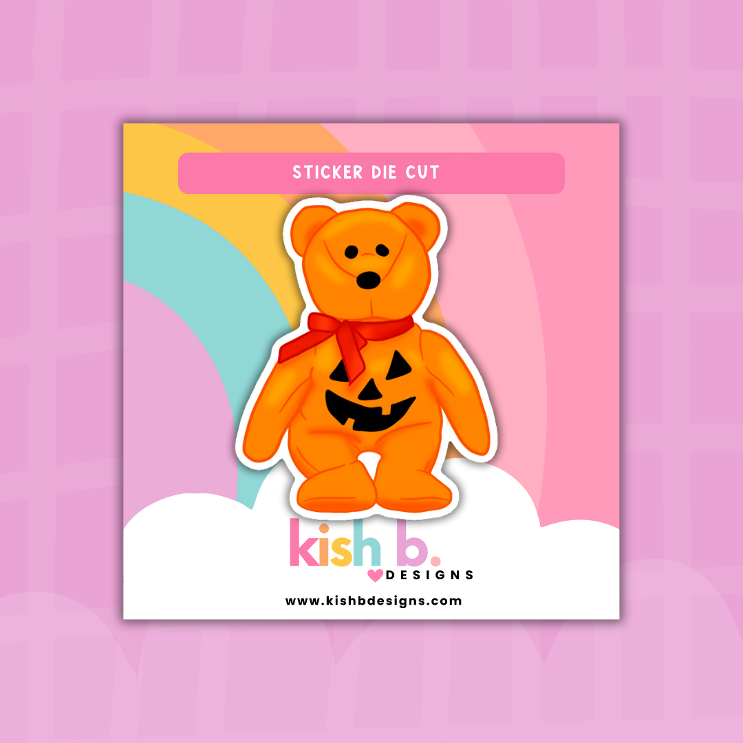 90's Halloween Plushies | Sticker Die Cut