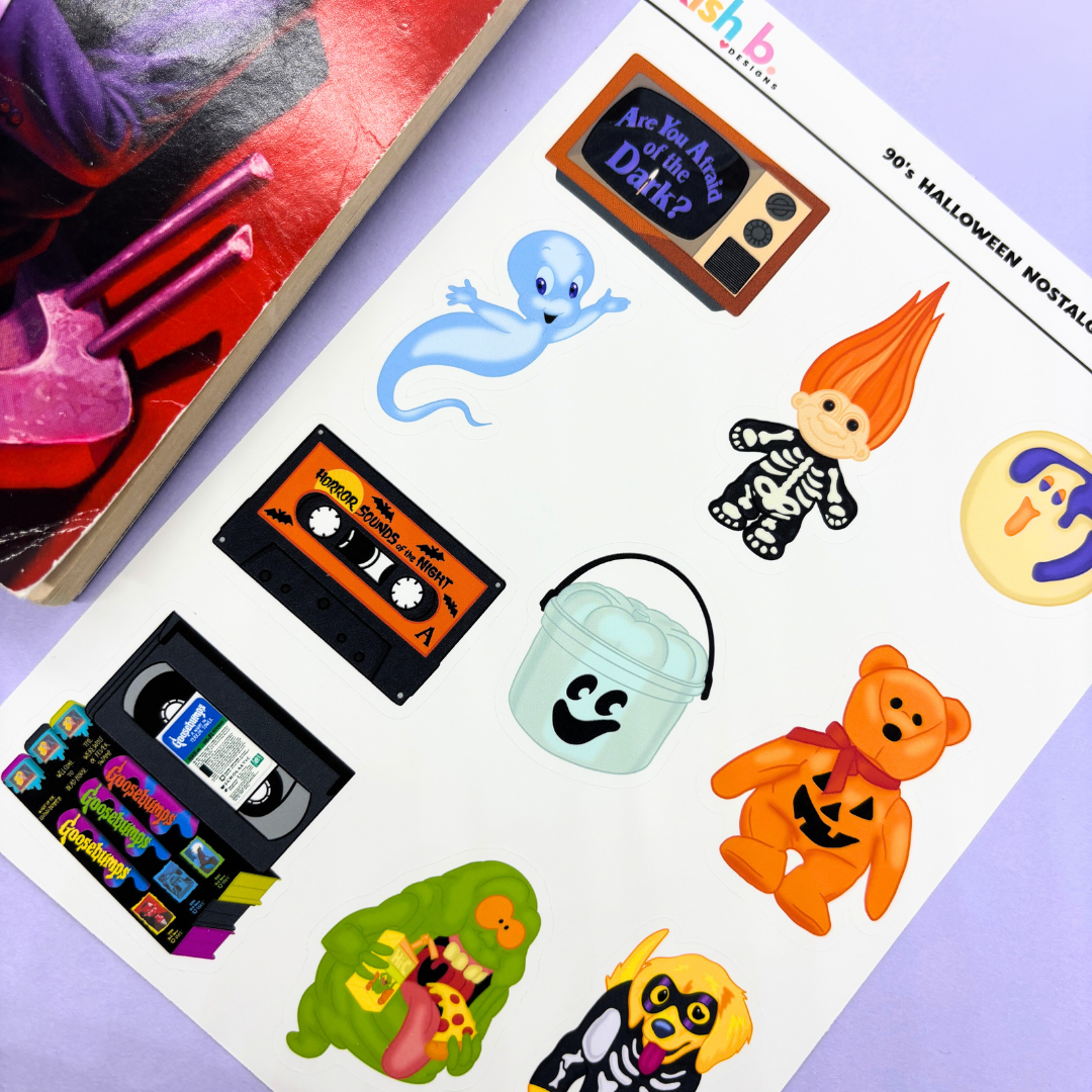 90's Halloween Nostalgia |Journal| Sticker Sheet