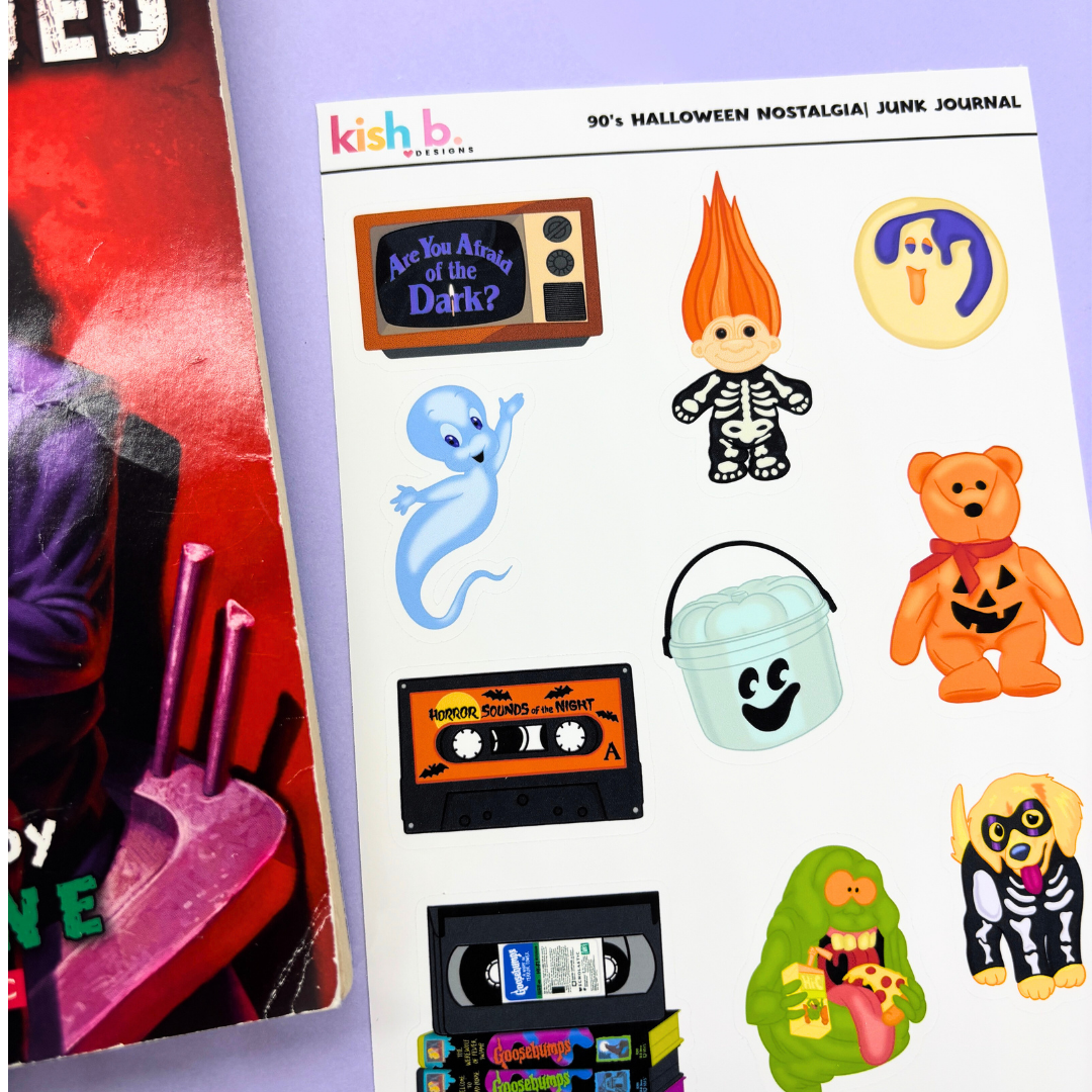 90's Halloween Nostalgia |Journal| Sticker Sheet