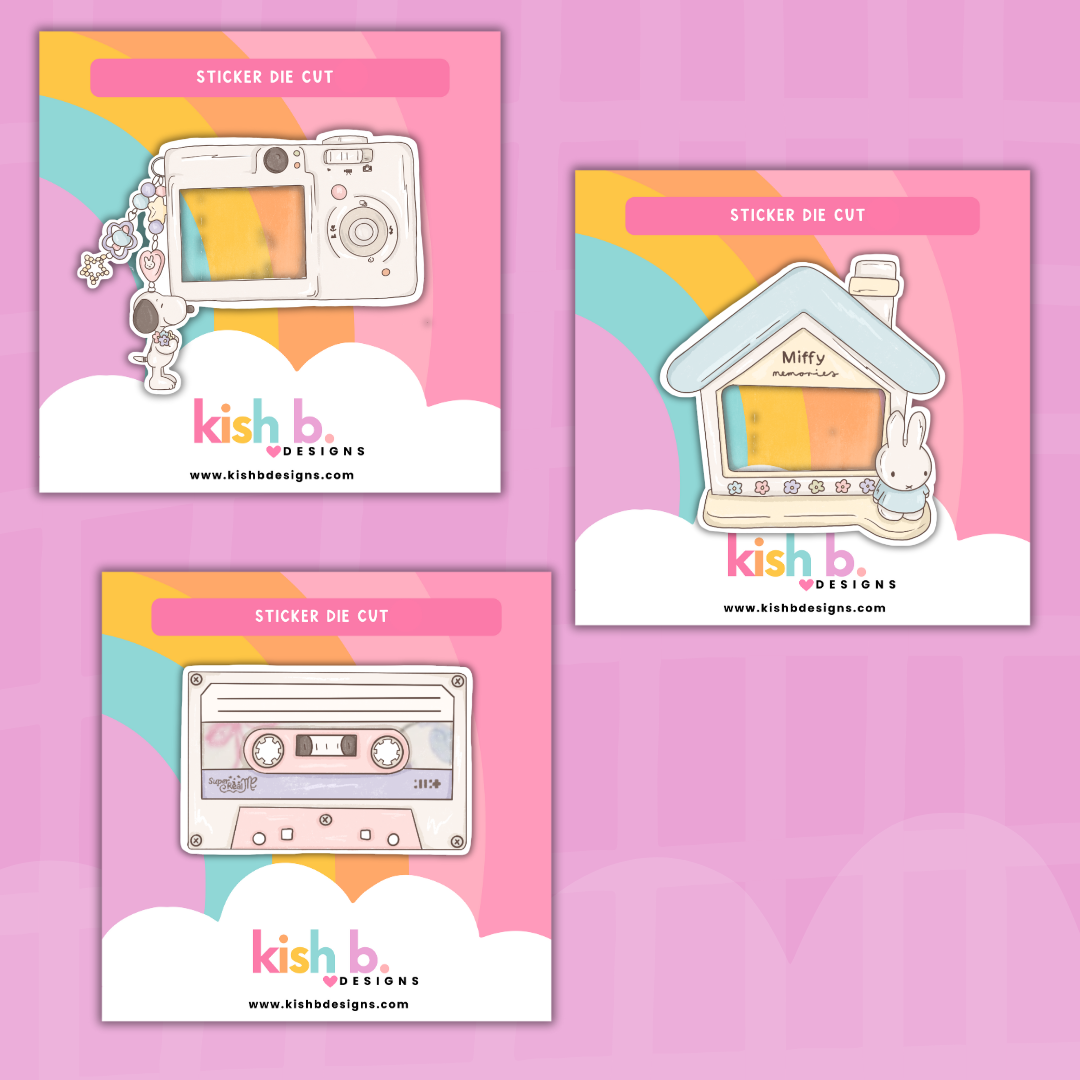 I'm Just A Girl | Peek-a-Boo| Sticker Die Cut(s)