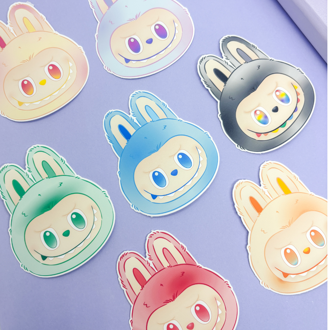 Positive Energy Monster Faces | Sticker Die Cut(s)