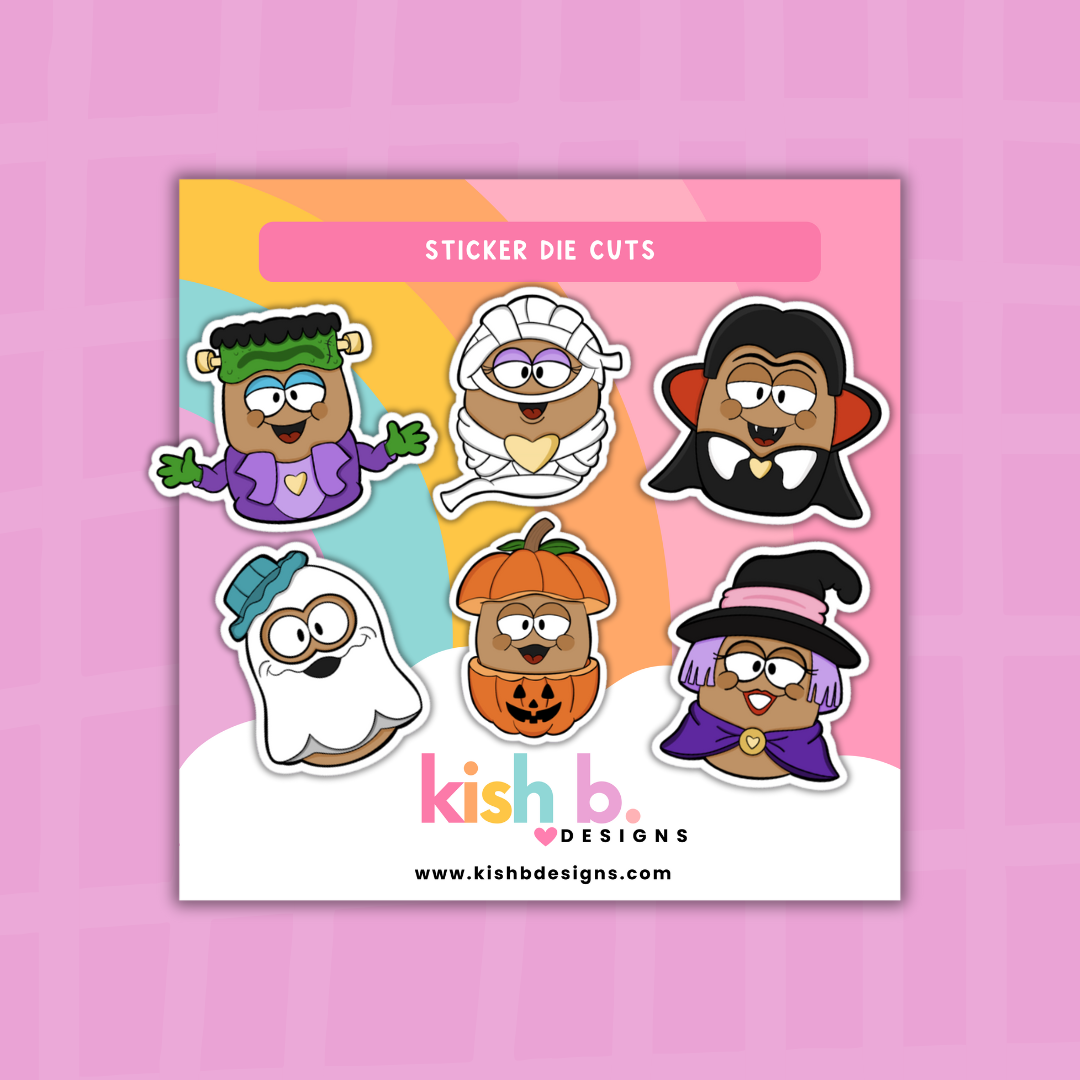 Spooky McNuggies 6pc | Sticker Flake