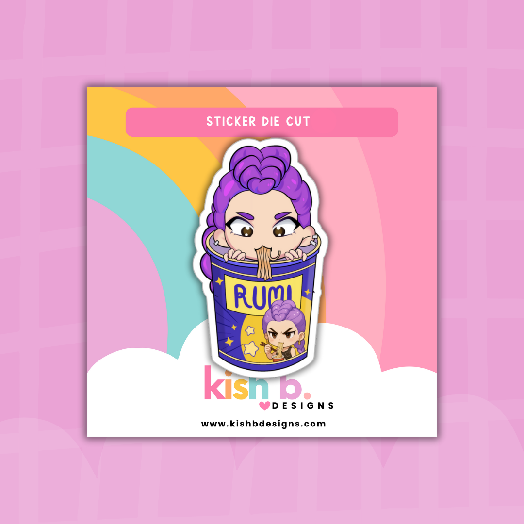 Demon Hunter's Ramen| Sticker Die Cut