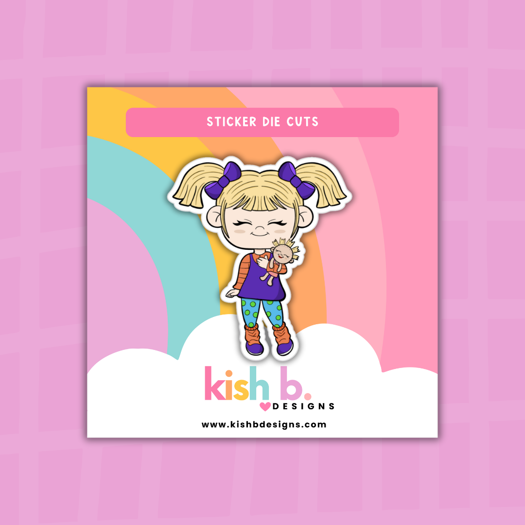 90's Bad Girls | Individual Character| Sticker Flake