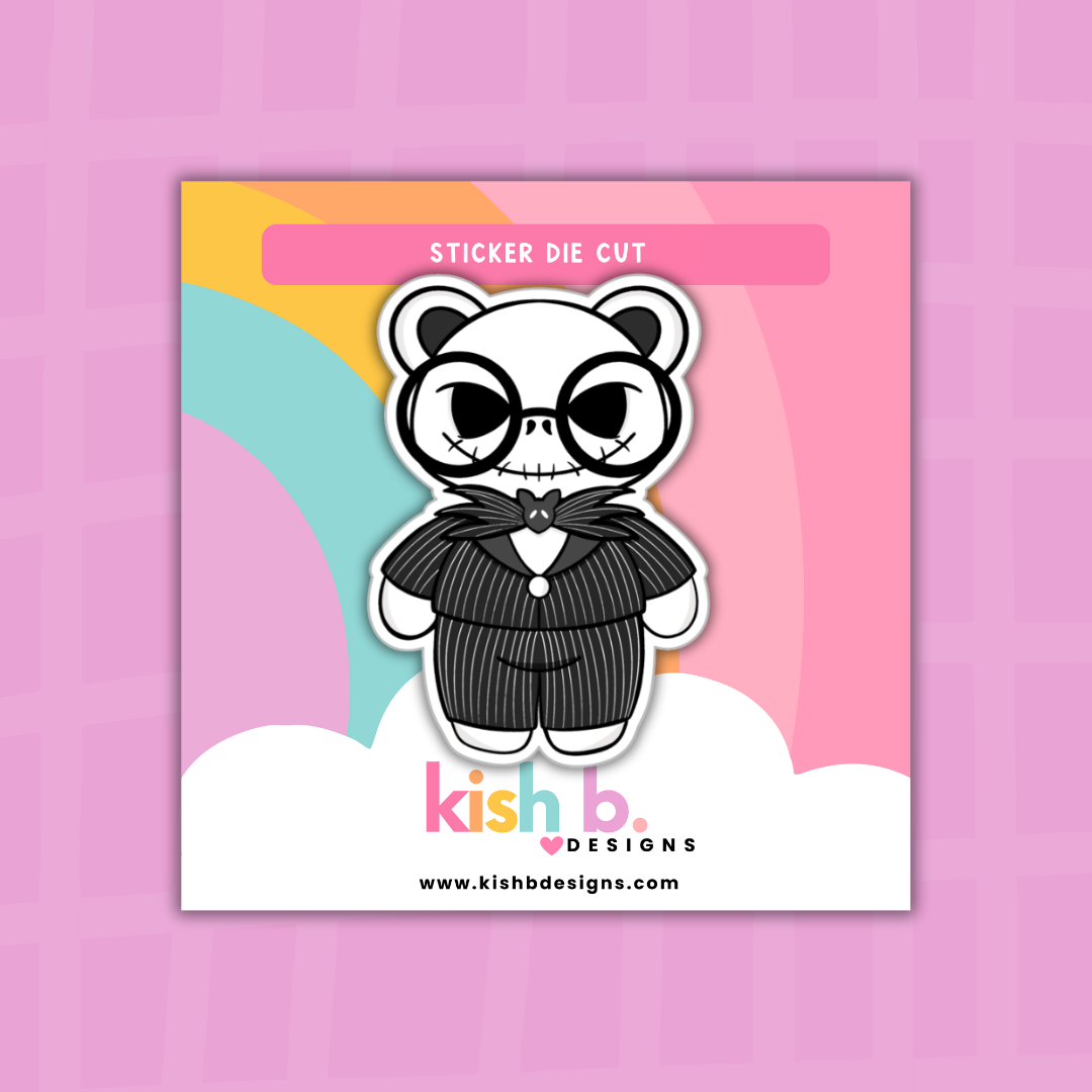 Jack Skeleton| Emma Bear | Sticker Die Cut