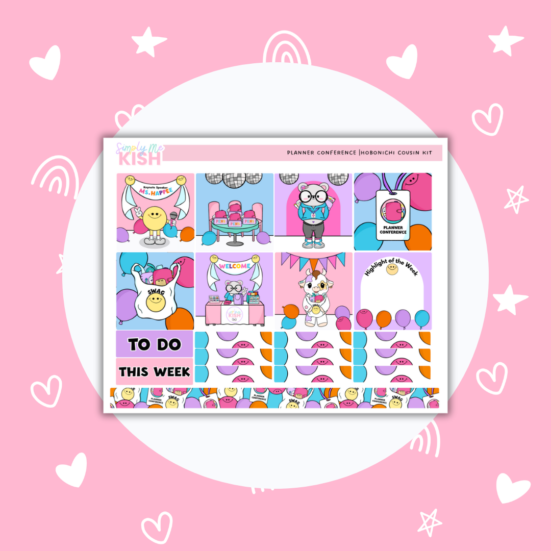 Planner Conference | Cousin| Sticker Kit