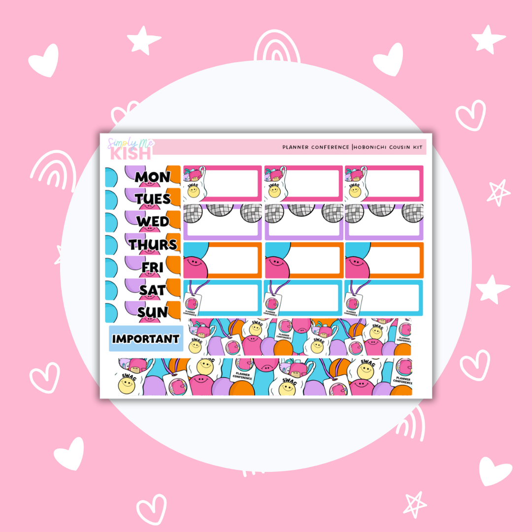 Planner Conference | Cousin| Sticker Kit