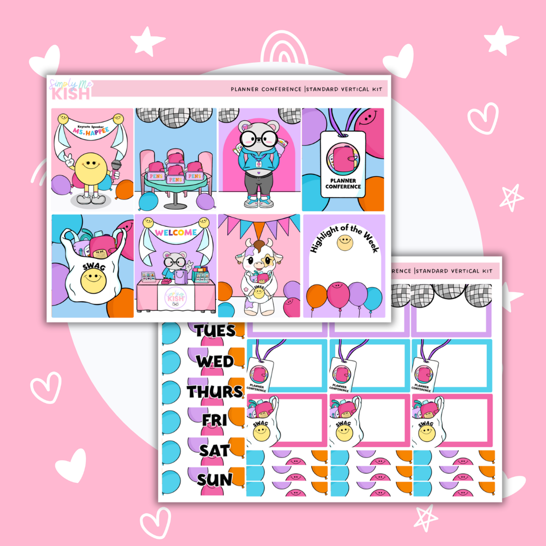 Planner Conference | Standard Vertical | Sticker Kit