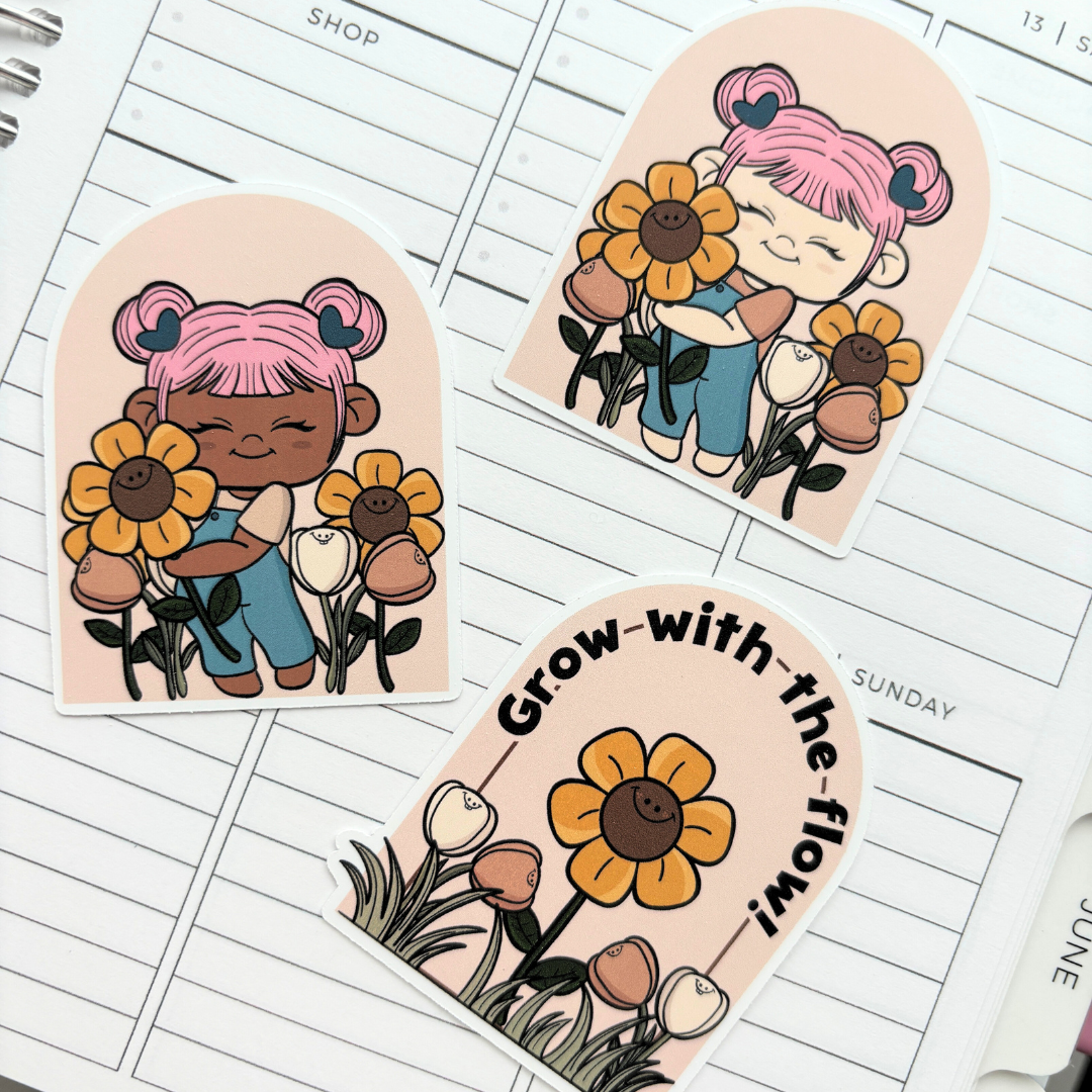 Grow with the Flow | Sticker Die Cut