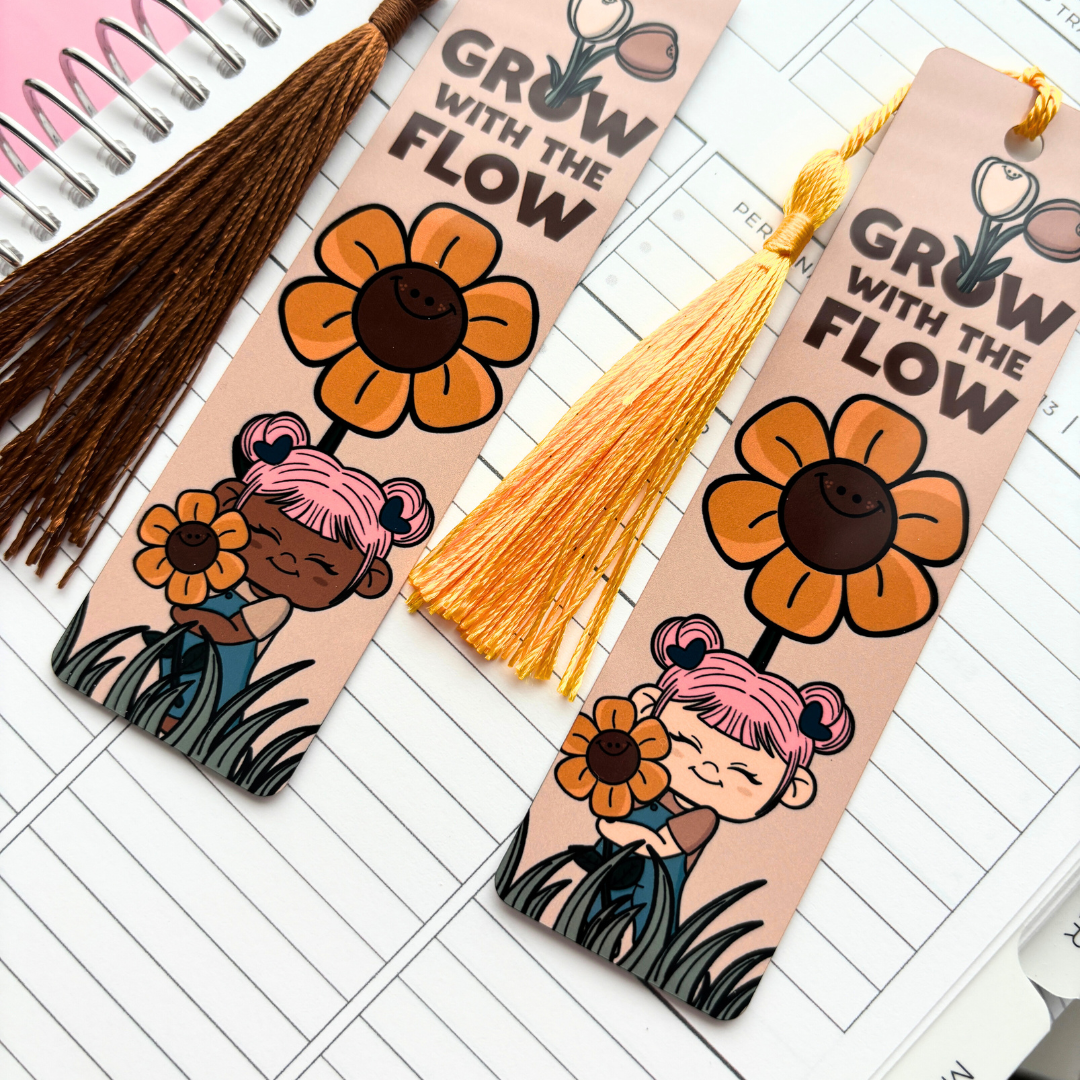 Grow with the Flow | Metal | Standard Bookmark