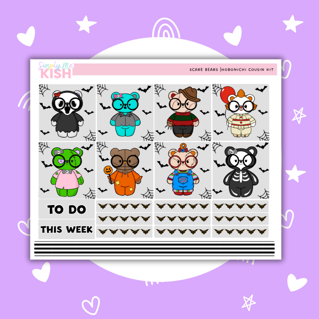 The Scare Bears | Cousin| Sticker Kit