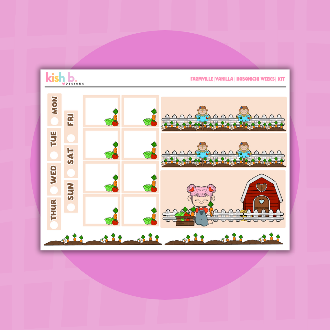 Farmville | Hobonichi Weeks | Planner Kit