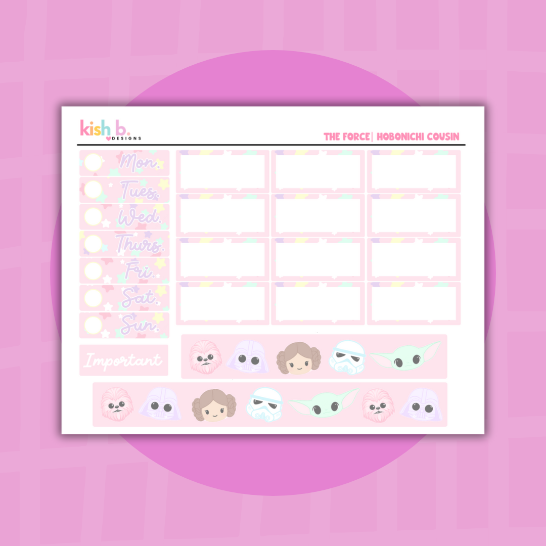 The Force| Hobonichi Cousin| Planner Kit