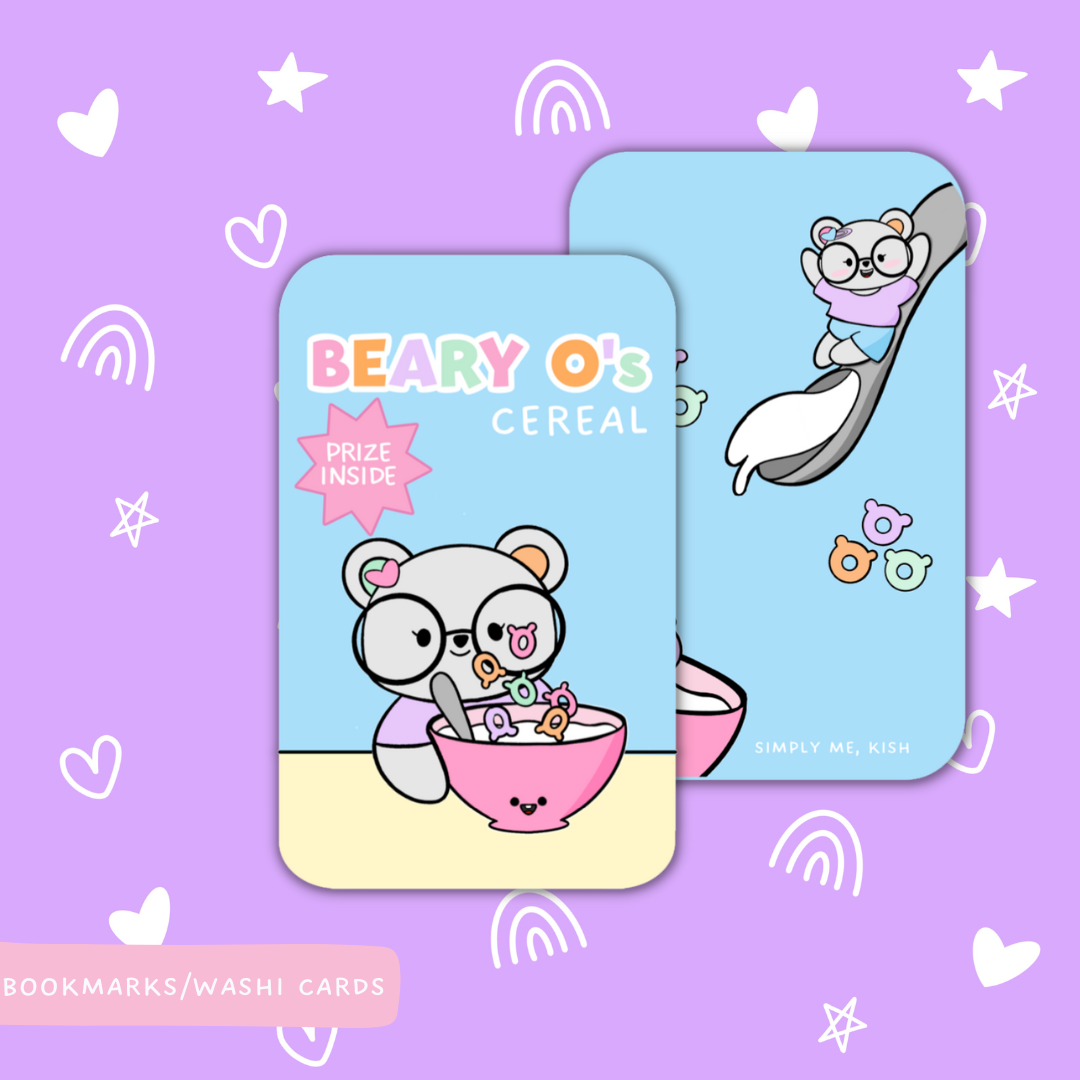 The Breakfast Club| Cereal Box | Metal Book Card | Washi Card