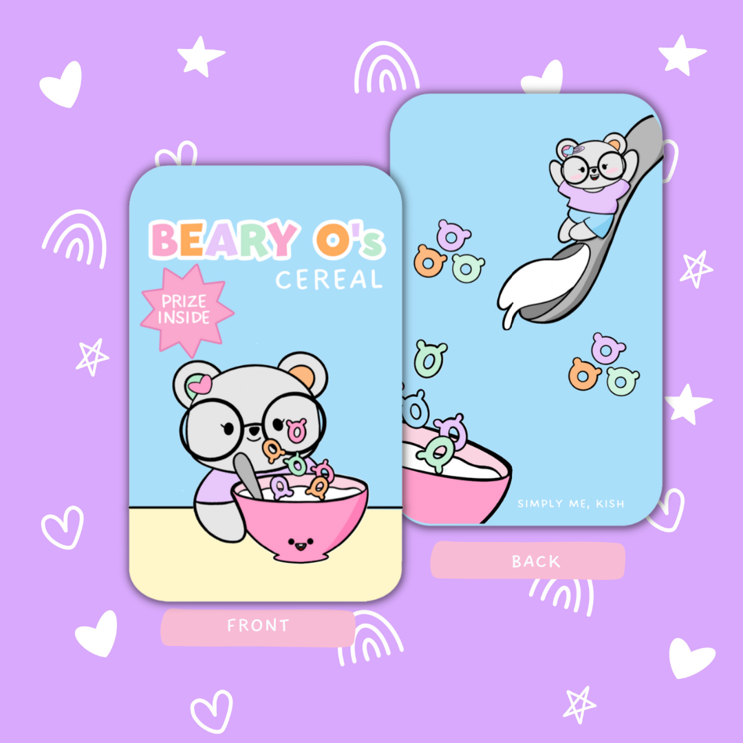 The Breakfast Club| Cereal Box | Metal Book Card | Washi Card