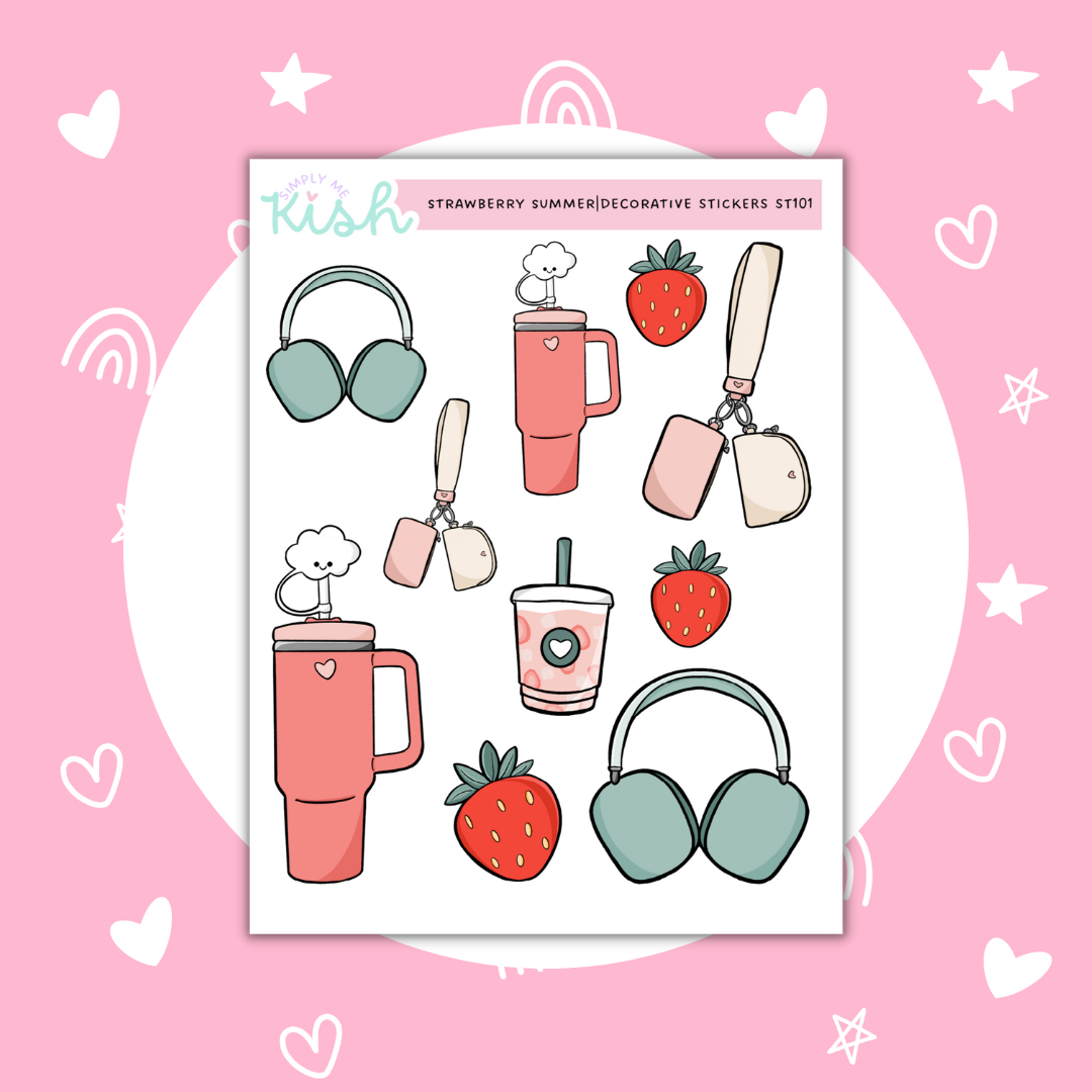 Strawberry Summer | Decorative | Stickers