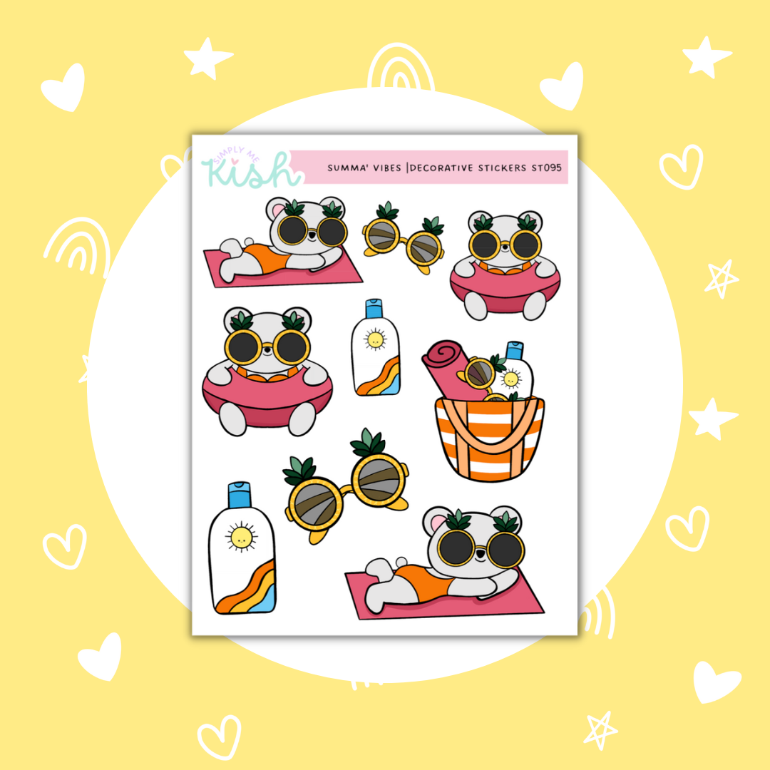 Summa' Vibes | Decorative | Stickers