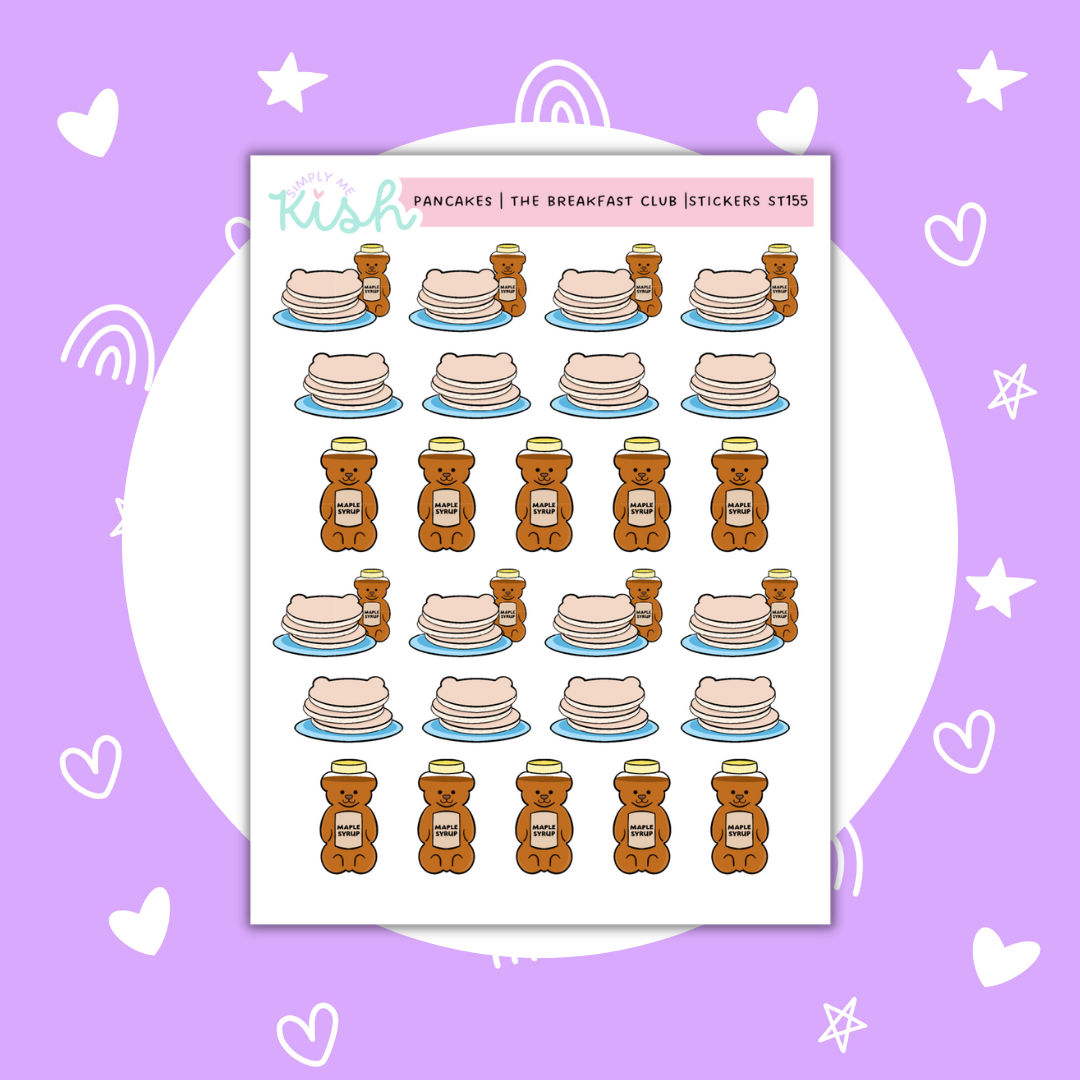The Breakfast Club | Pancake & Syrup | Decorative | Stickers