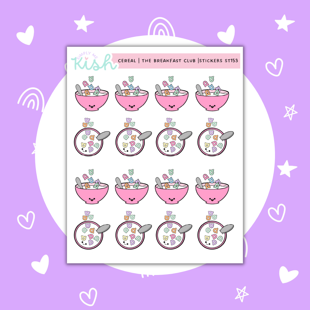 The Breakfast Club | Cereal | Decorative | Stickers