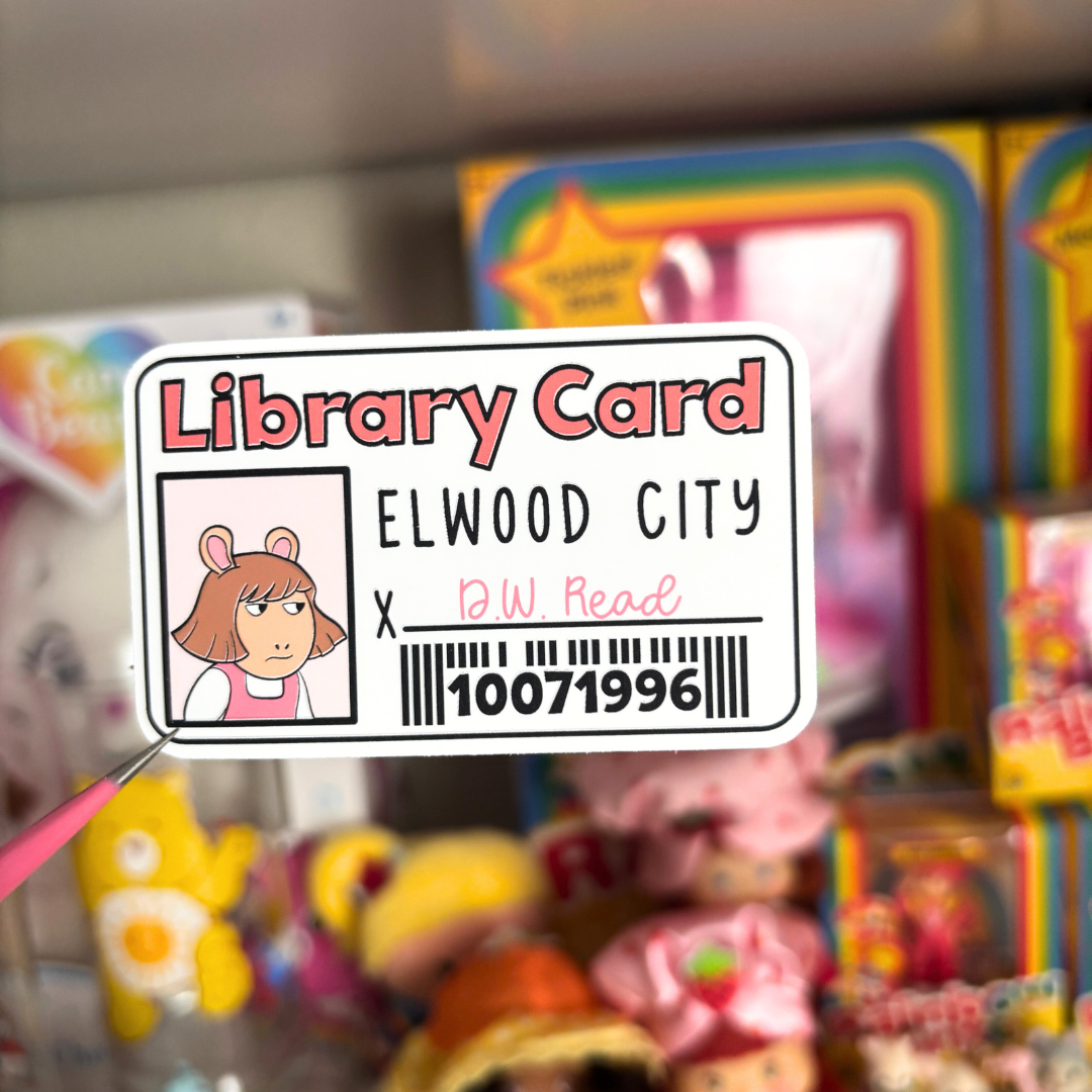 Miss Read Signs Miss Read's Library Card | Sticker Die Cut – Simply Me, Kish