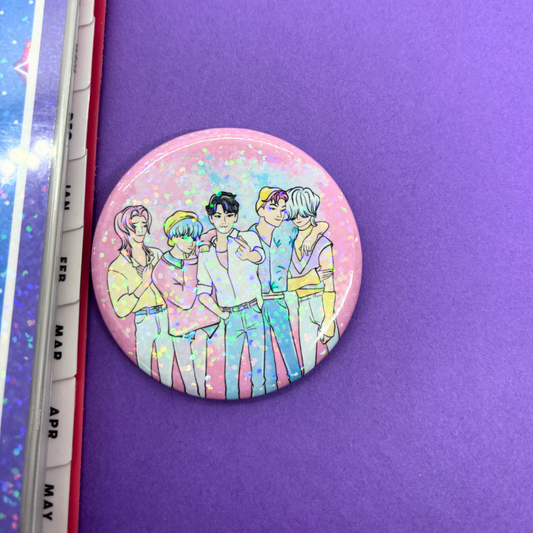 Saja Boys| KPop| Demon Hunters|  Large| Pin Back Button