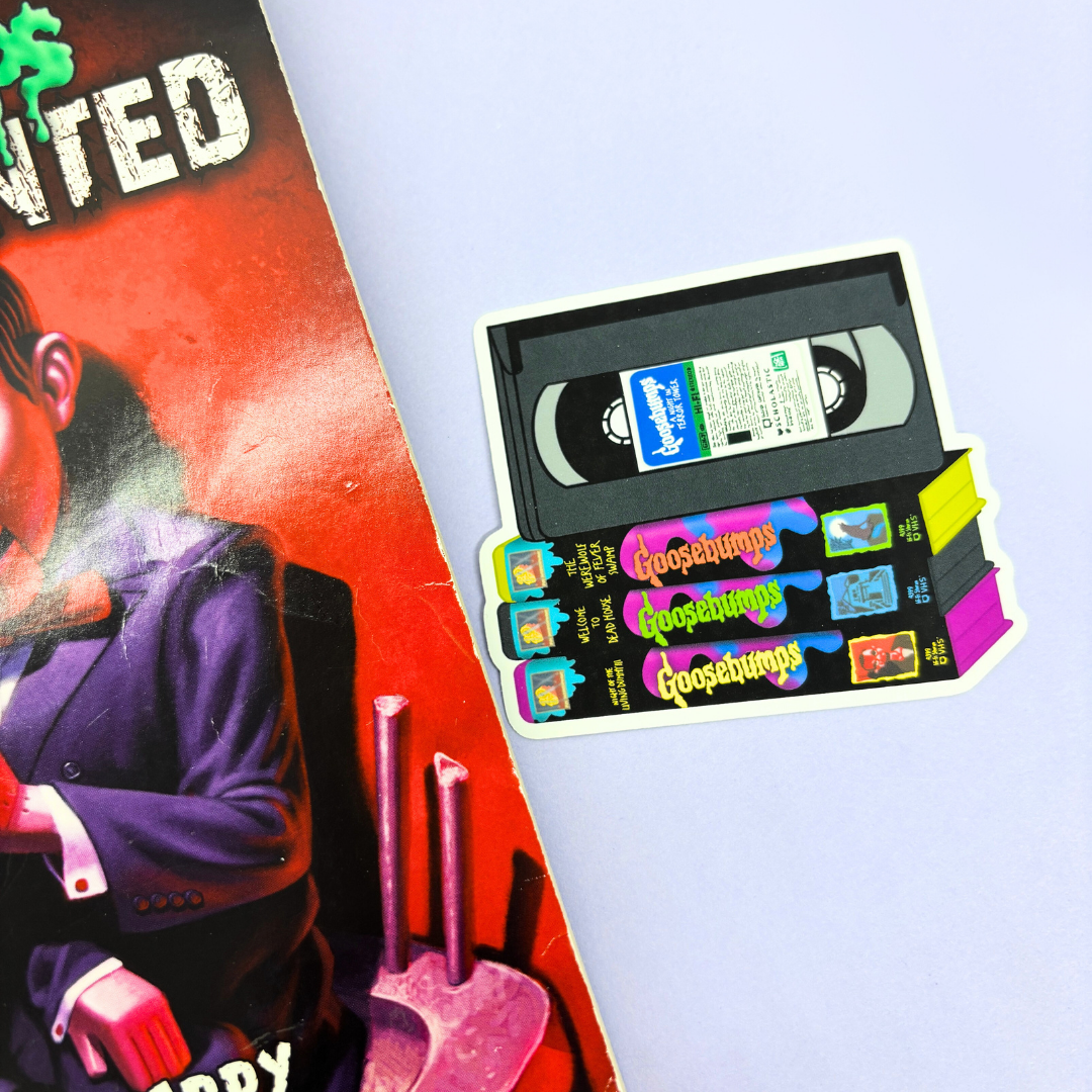 Vhs Sticker 90's VHS Horror TV Show | Sticker Die Cut – Simply Me, Kish