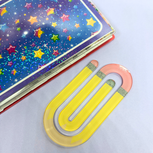 Pencil| Acrylic| Jumbo Paper Clip