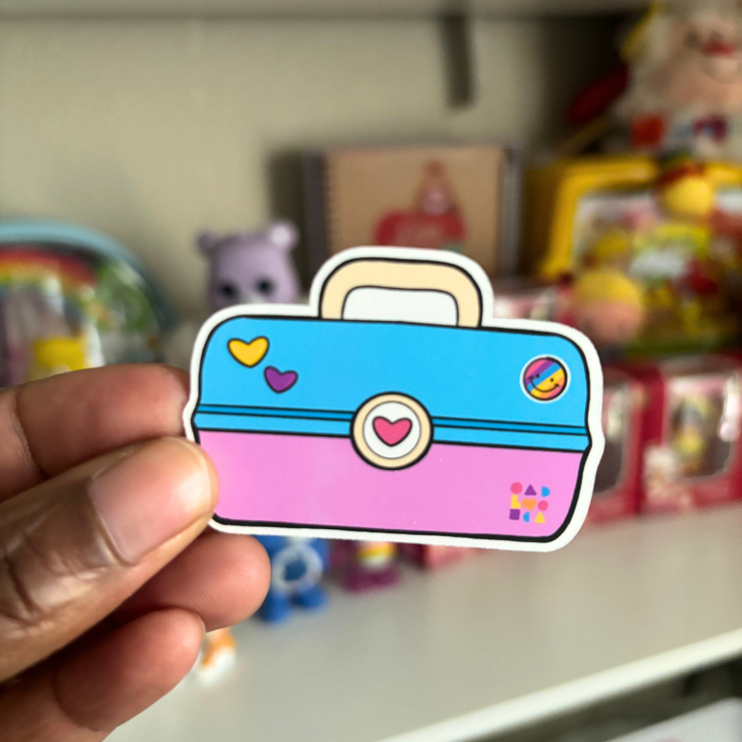 90's Makeup Case | Sticker Die Cut