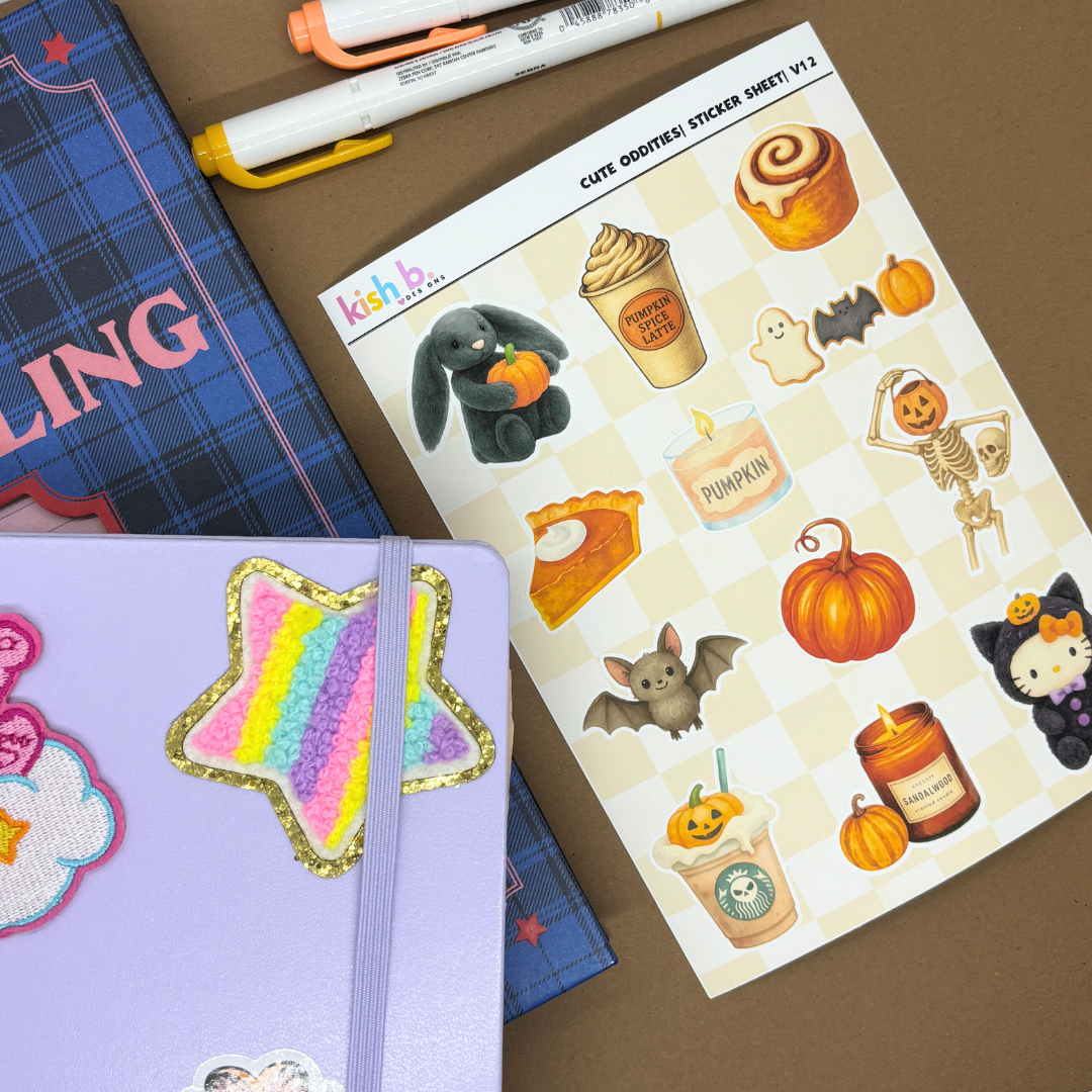 Cute Oddities |Journal| Sticker Sheet