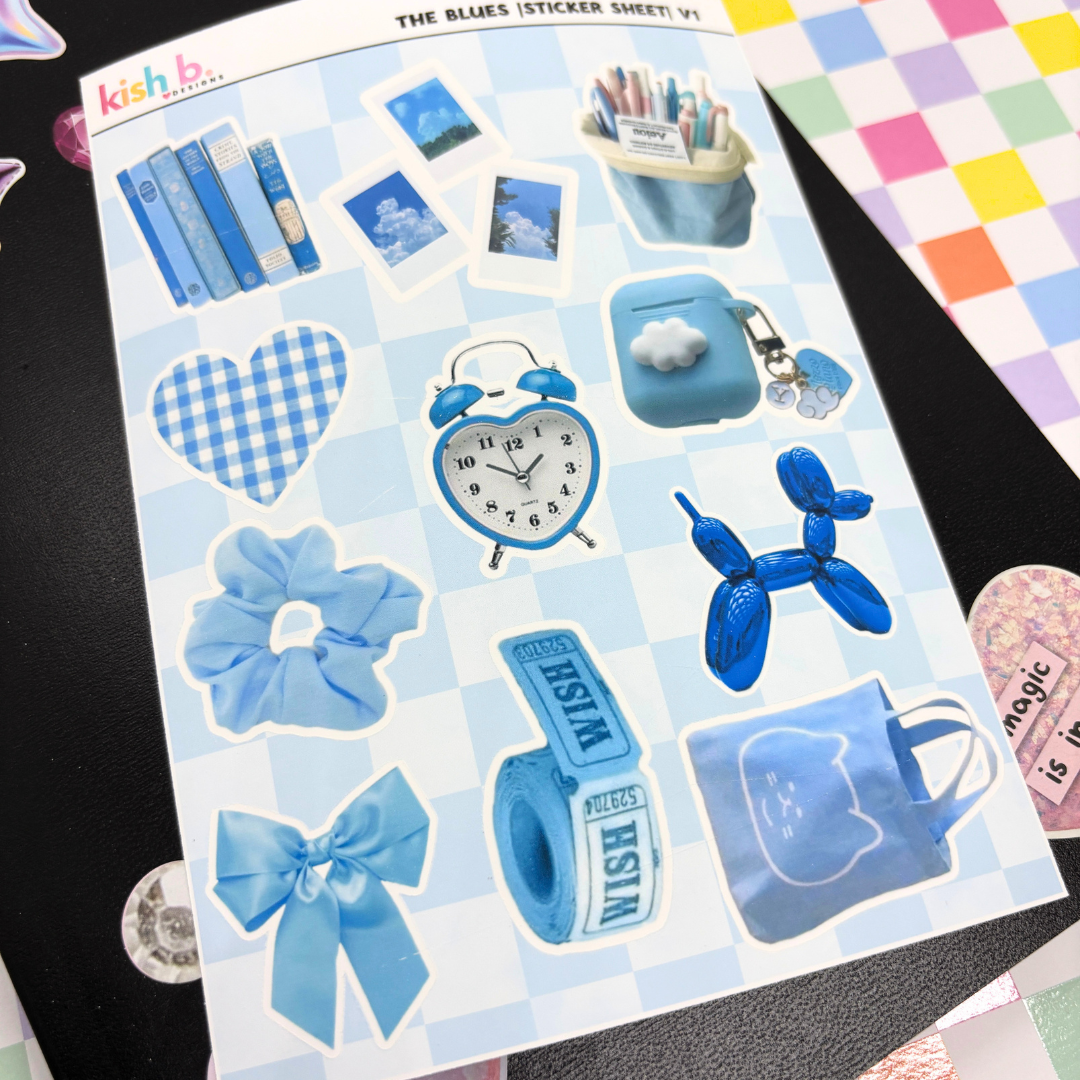 The Blues |Journal| Sticker Sheet