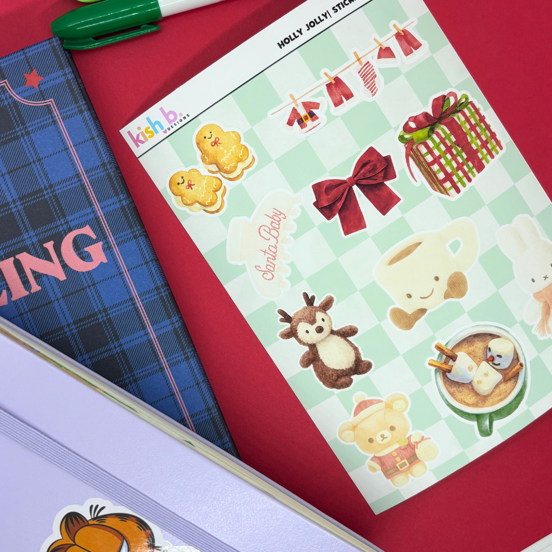 Holly Jolly |Journal| Sticker Sheet