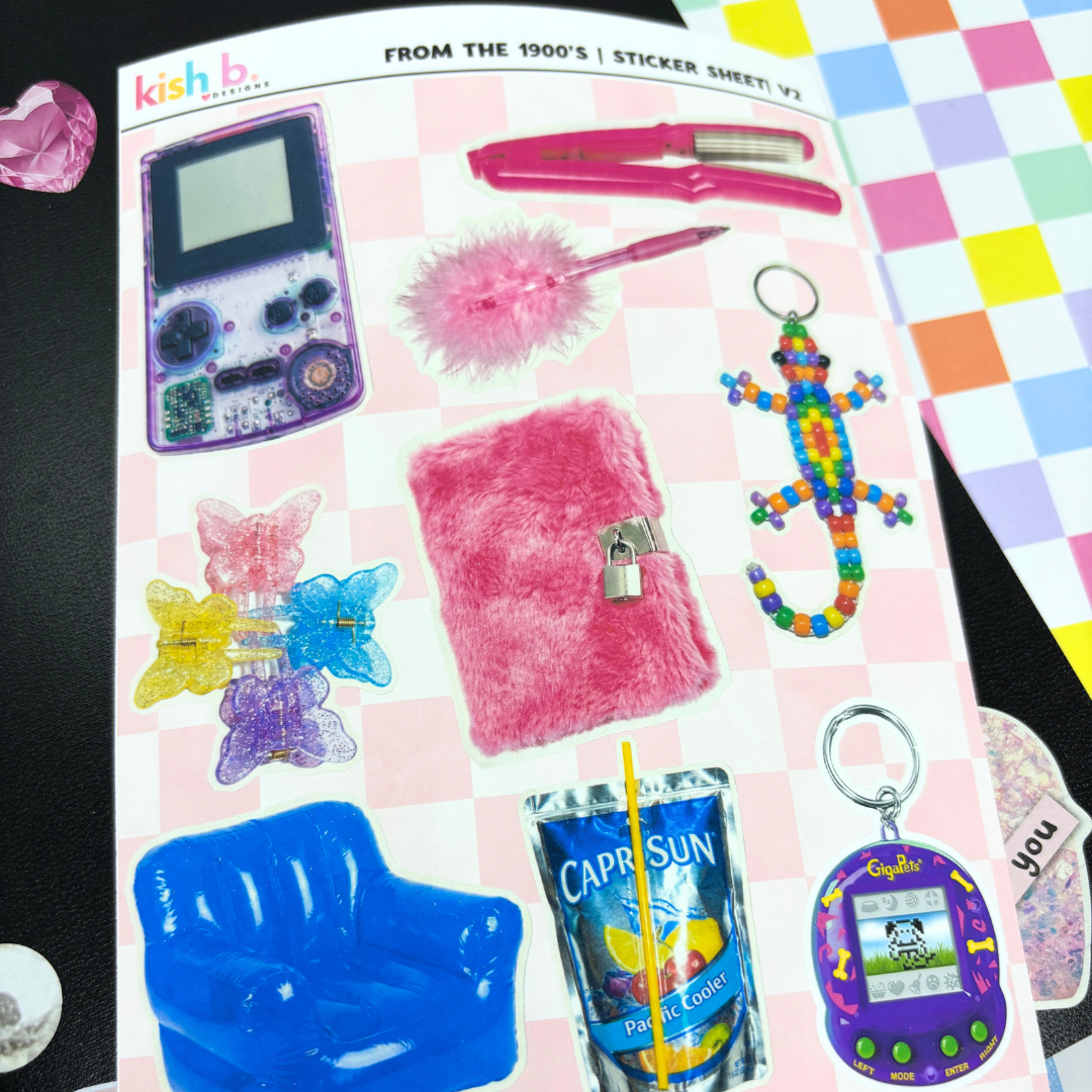 From the 1900s |Journal| Sticker Sheet